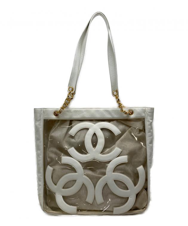 中古・古着通販】CHANEL (シャネル) ココマーク トートバッグ ホワイト