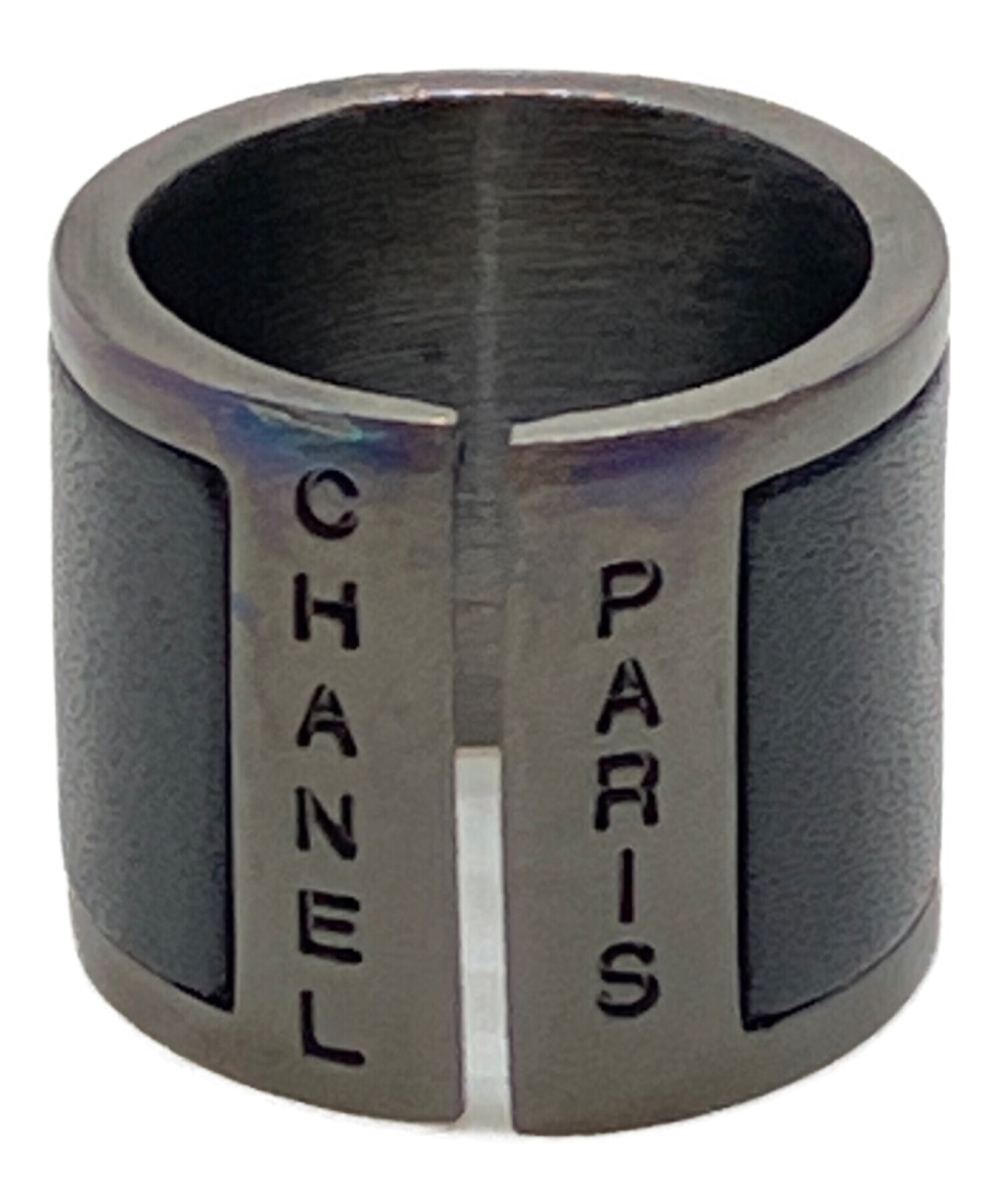 中古・古着通販】CHANEL (シャネル) ココマークレザーリング ブラック