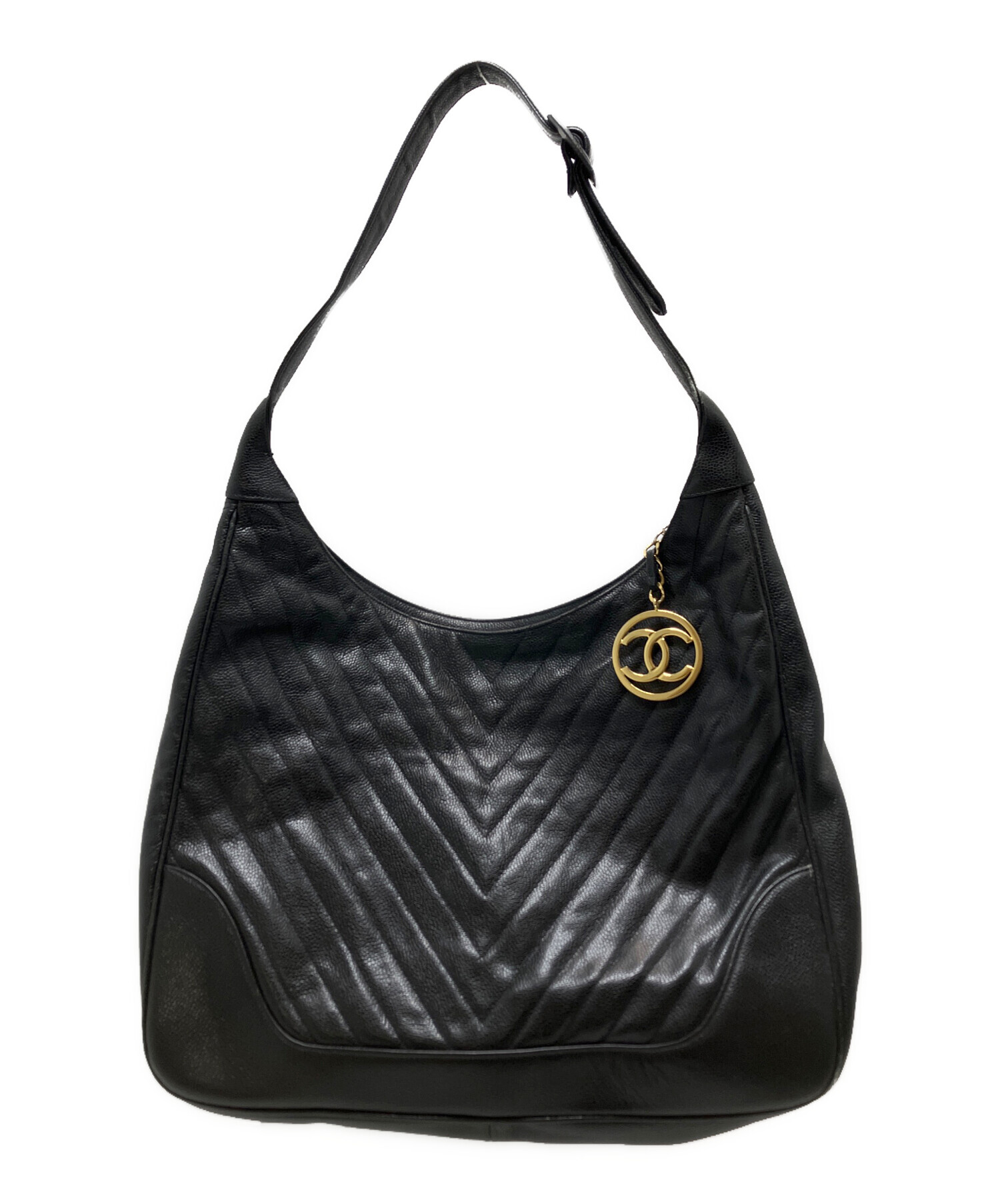 中古・古着通販】CHANEL (シャネル) Vステッチショルダーバッグ