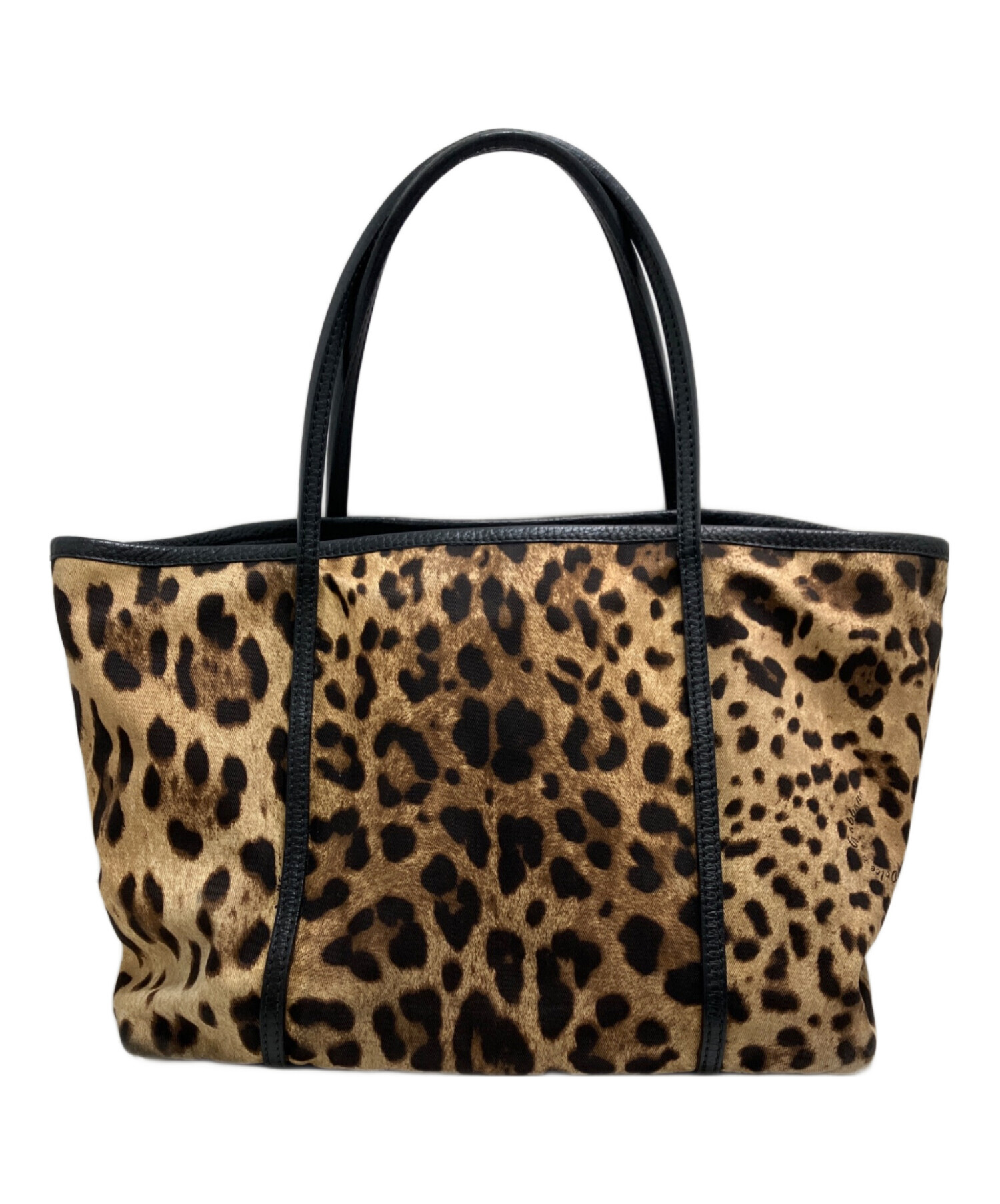 極美品● ドルチェアンドガッバーナ トートバッグ レオパード PVC レザー 中古・古着通販】DOLCE & GABBANA (ドルチェ＆ガッバーナ) レオパード