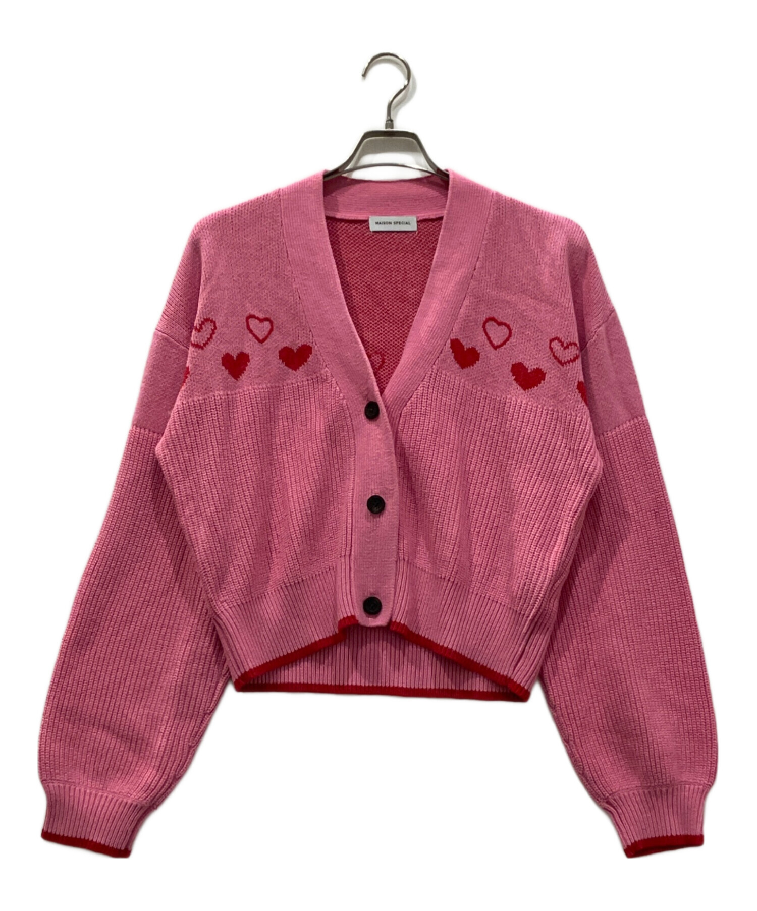 中古・古着通販】MAISON SPECIAL (メゾンスペシャル) Heart Jacquard