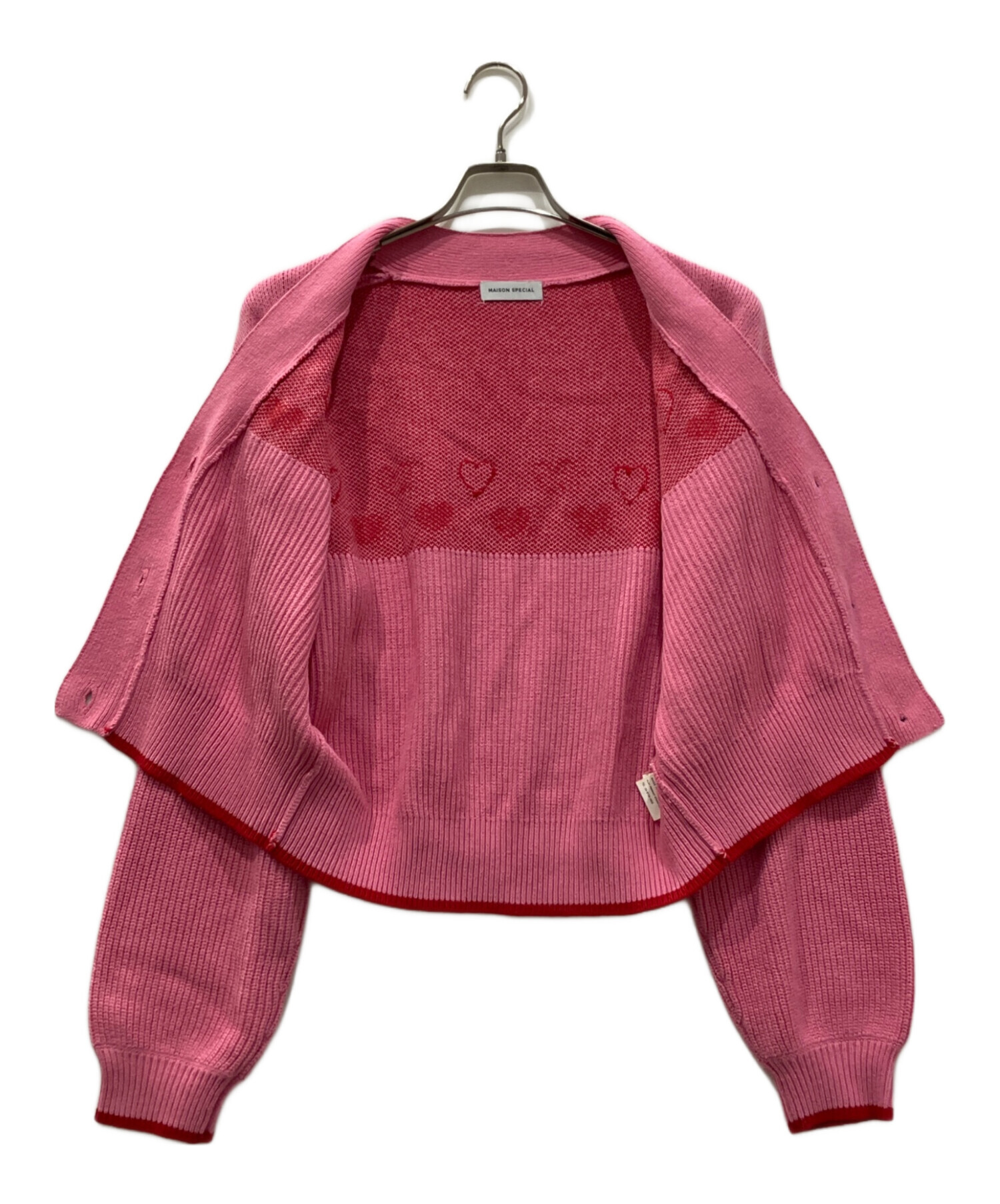 中古・古着通販】MAISON SPECIAL (メゾンスペシャル) Heart Jacquard