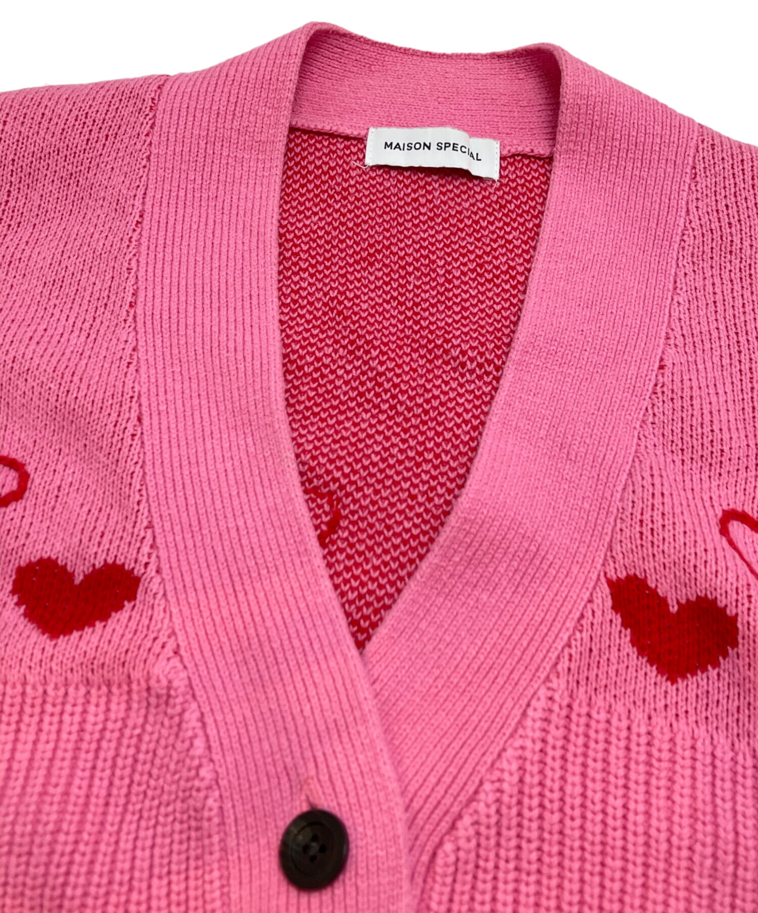 中古・古着通販】MAISON SPECIAL (メゾンスペシャル) Heart Jacquard