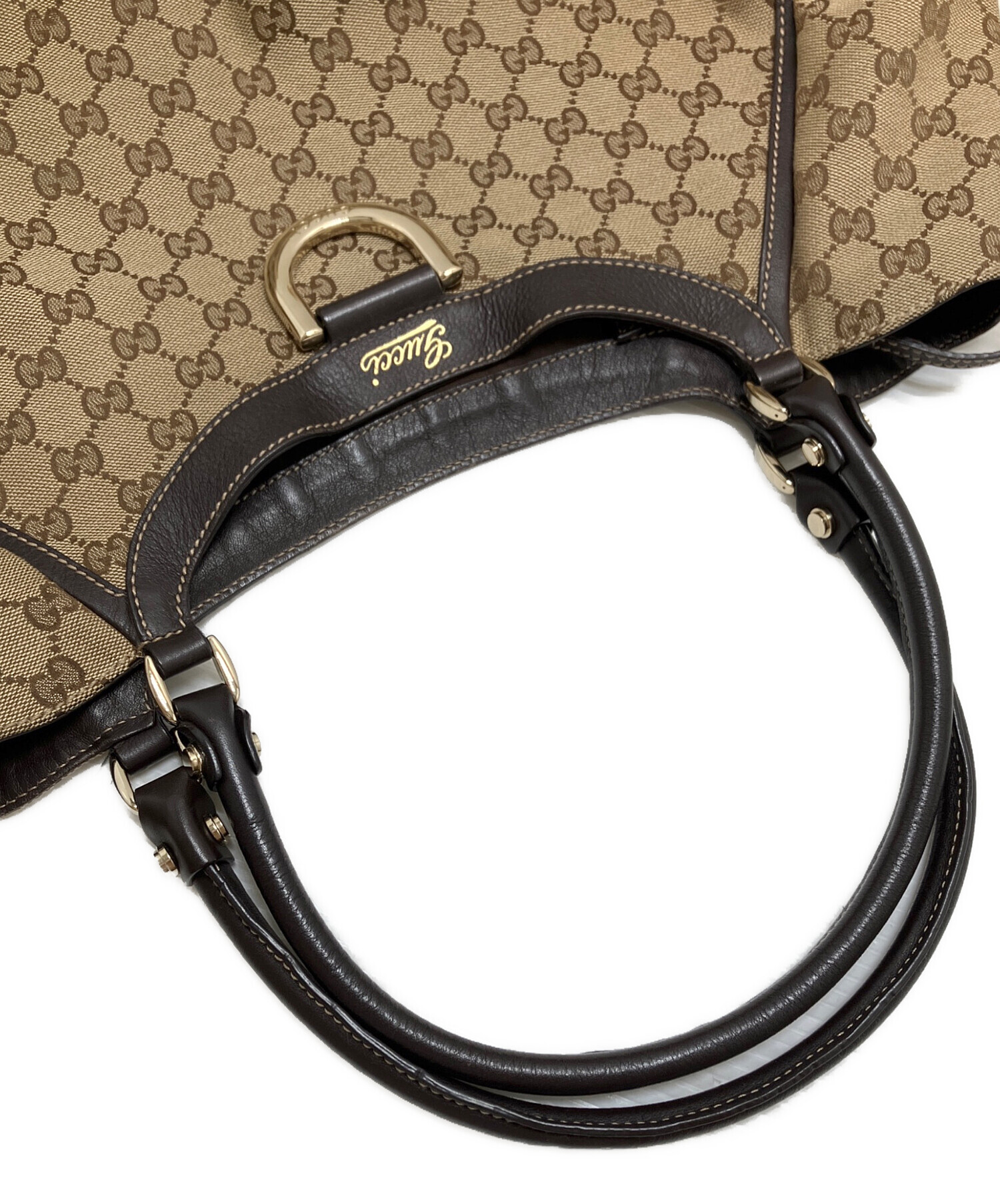 中古・古着通販】GUCCI (グッチ) GGキャンバス アビー トートバッグ