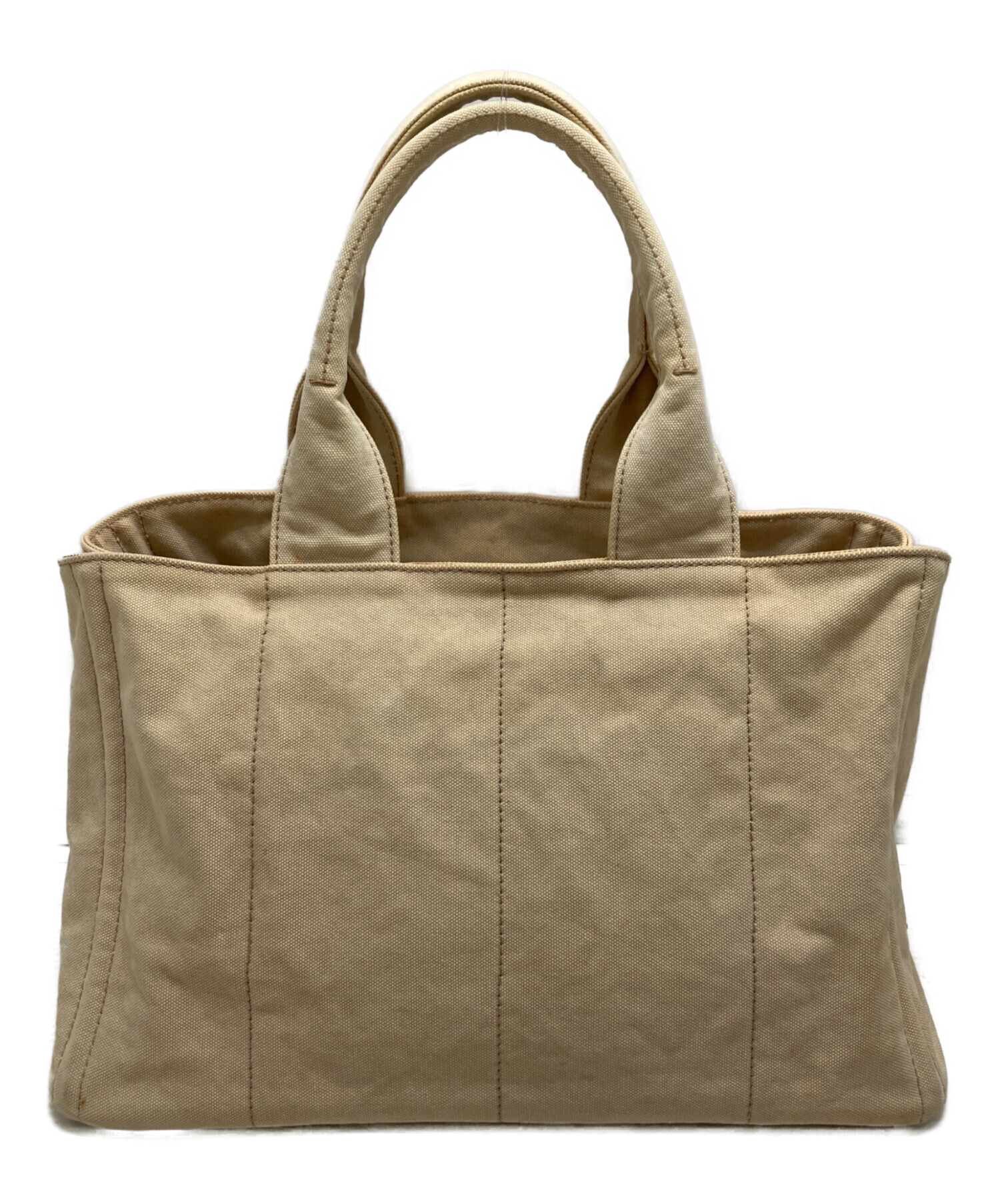正規店購入　PRADA プラダ　カナパ　トートバッグ ベージュ 中古・古着通販】PRADA (プラダ) カナパ キャンバストートバッグ