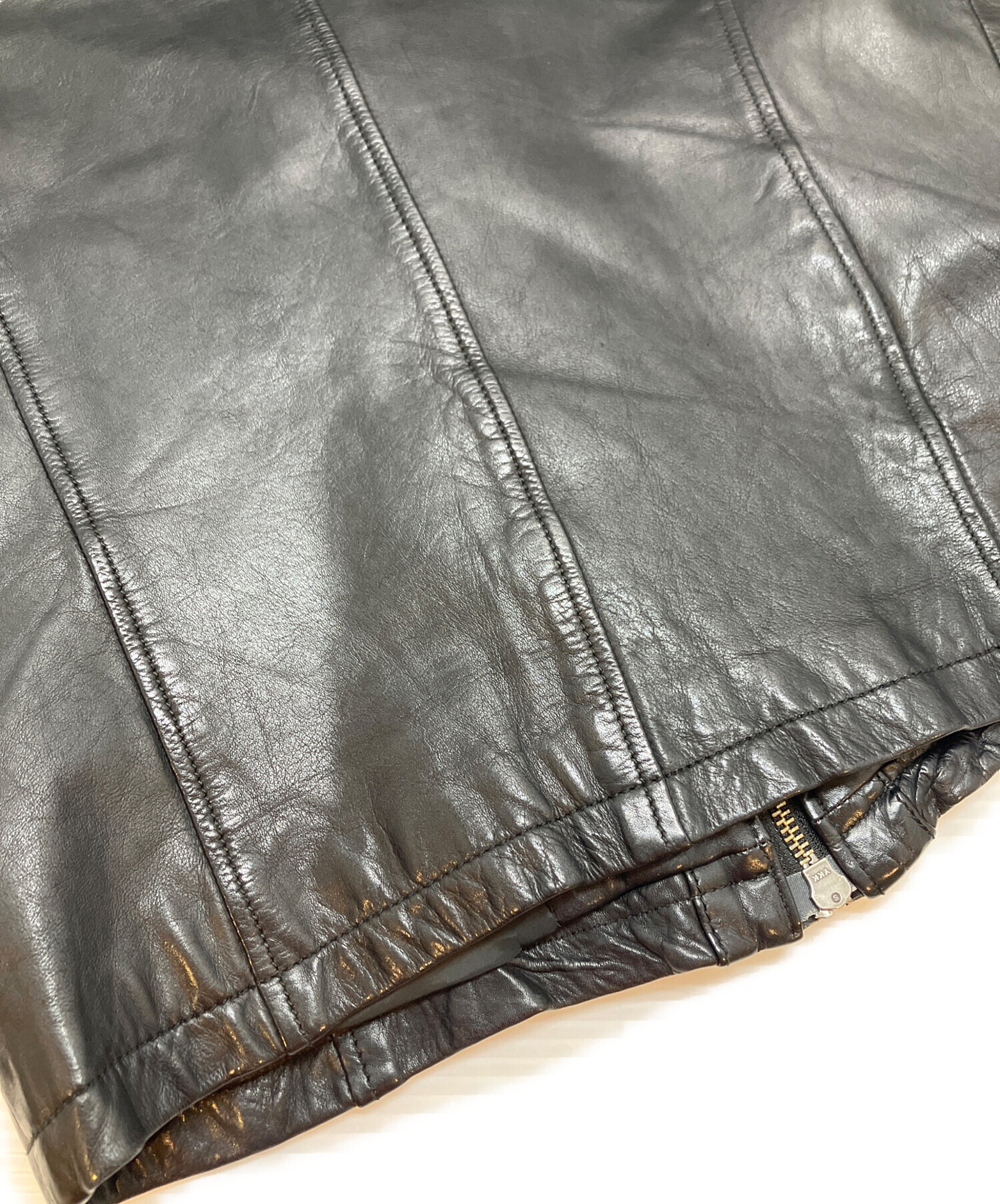 中古・古着通販】SHELLAC (シェラック) レザージャケット ブラック