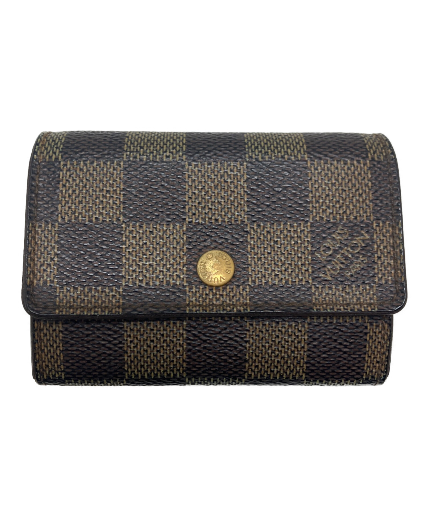 Louis Vuitton ダミエ ケース 小銭入れ 中古・古着通販】LOUIS VUITTON (ルイ ヴィトン) ダミエ コインケース