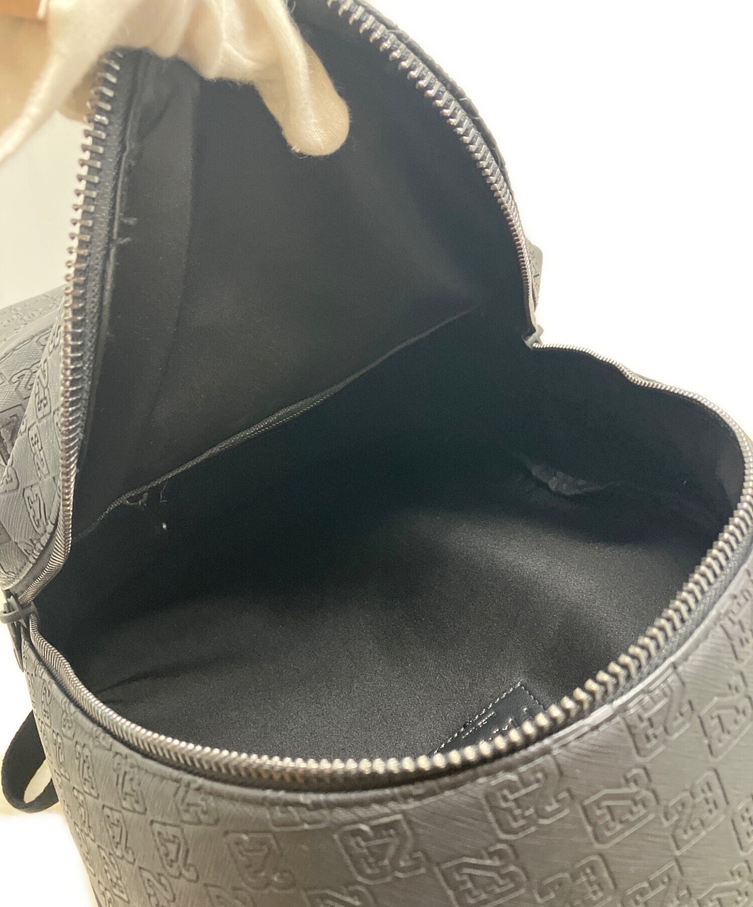 中古・古着通販】JORDAN (ジョーダン) モノグラム リュック ブラック