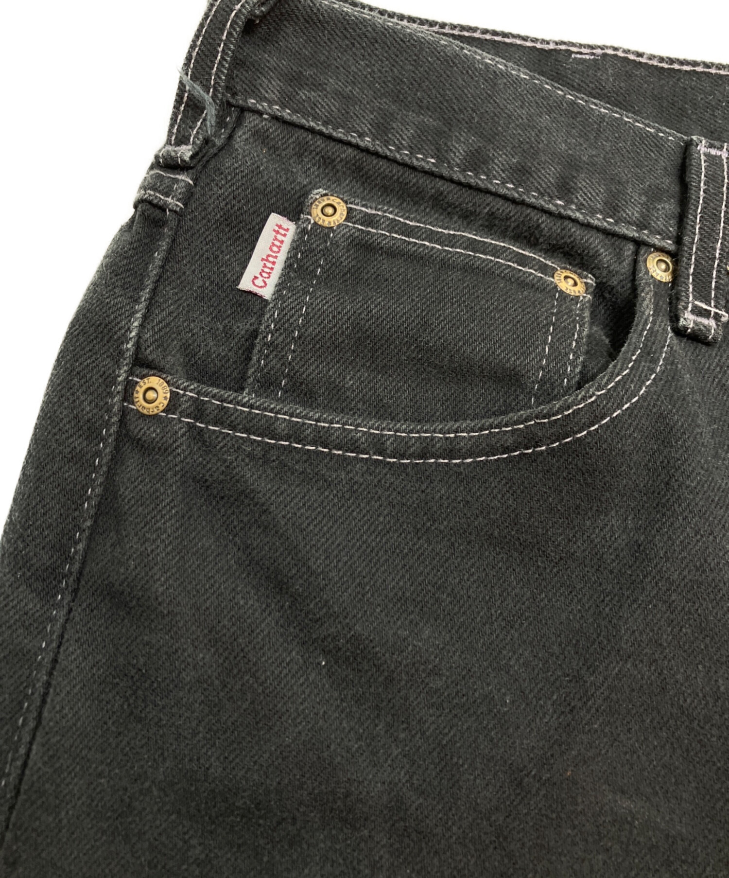 ビ*ン様 古*売様 90s Carhartt バギーショーツ　股下　archiv 中古・古着通販】CarHartt (カーハート) バギーショーツ ブラック