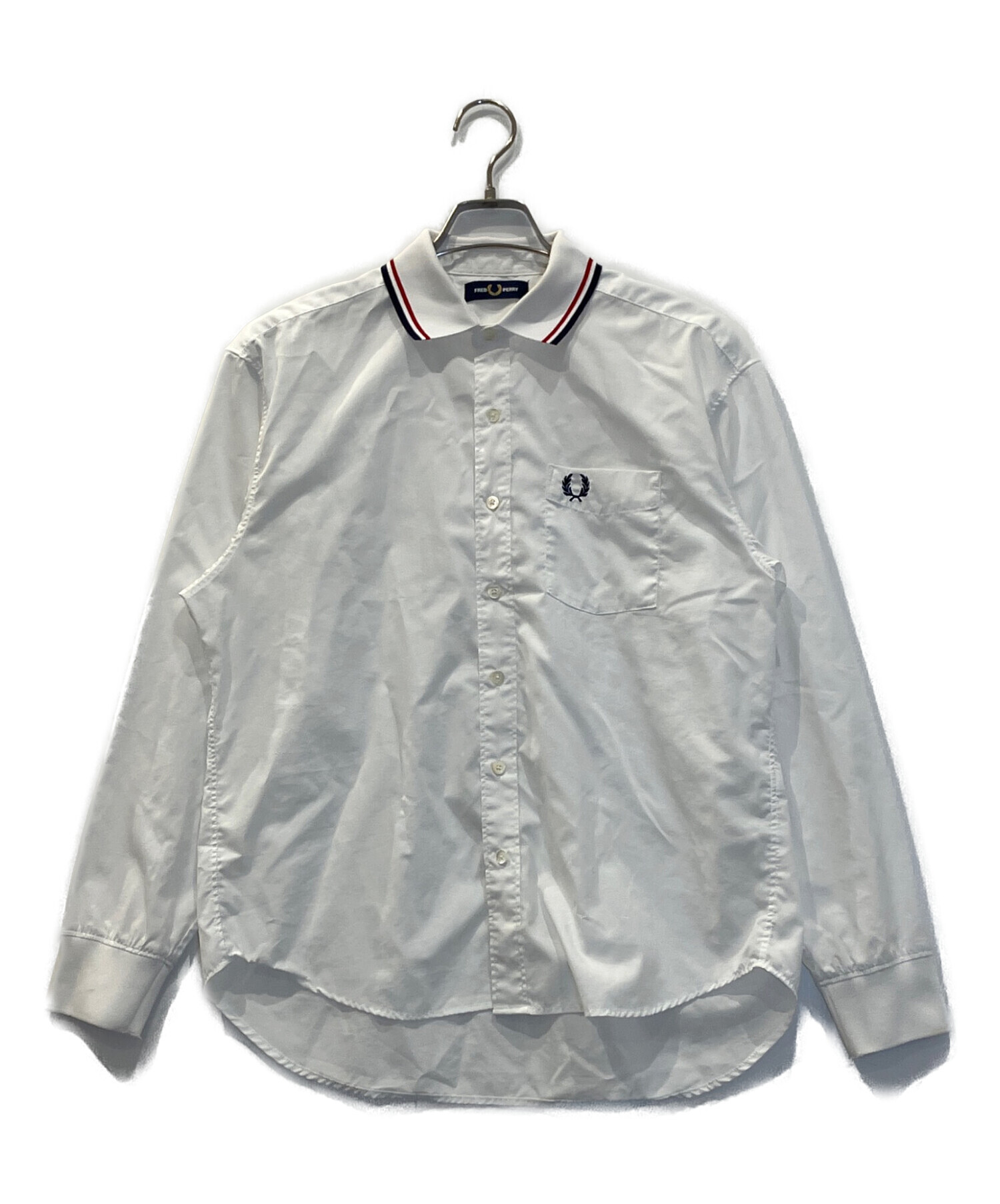 中古・古着通販】FRED PERRY (フレッドペリー) 長袖シャツ ホワイト