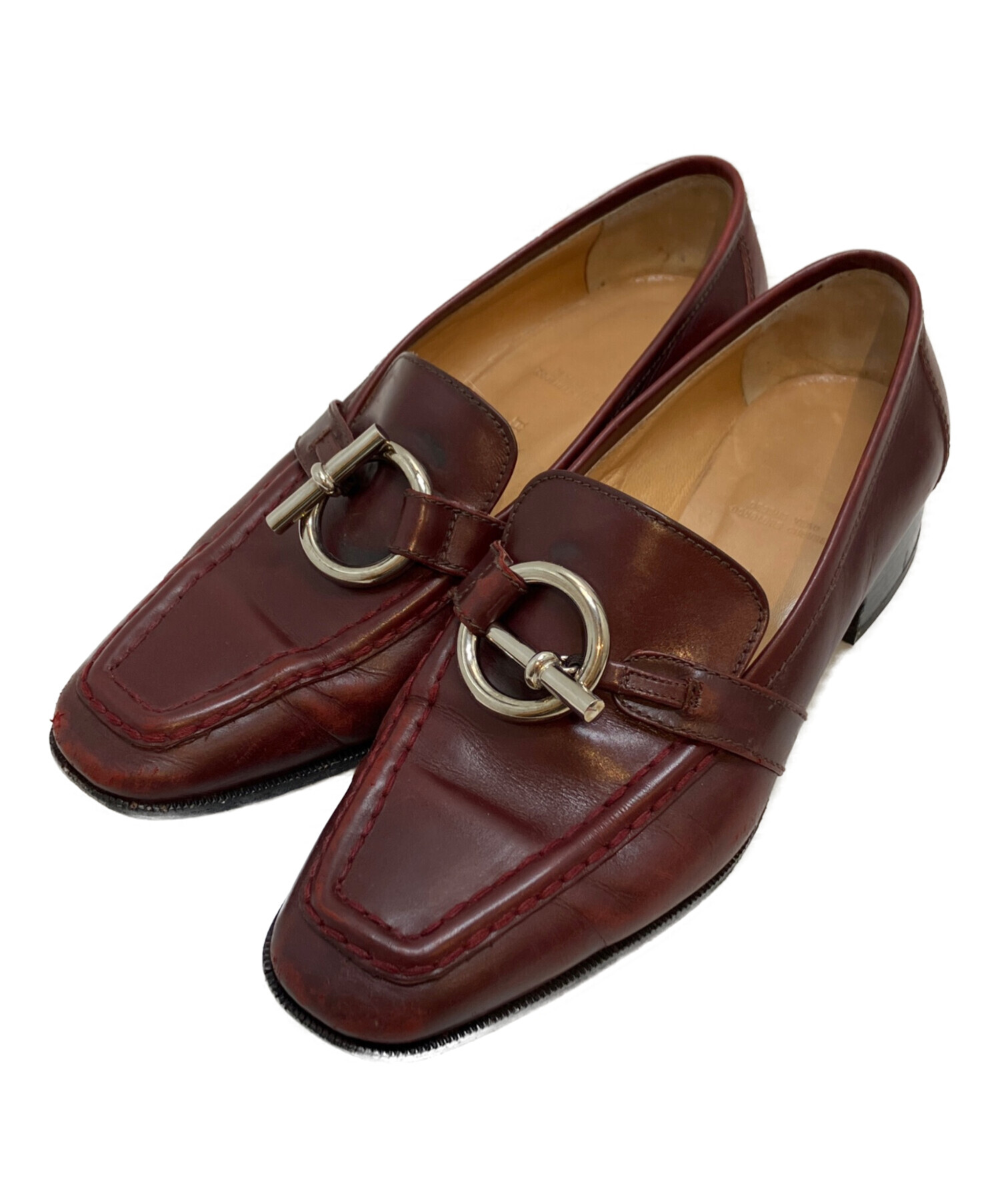中古・古着通販】HERMES (エルメス) ケリーローファー レッド サイズ