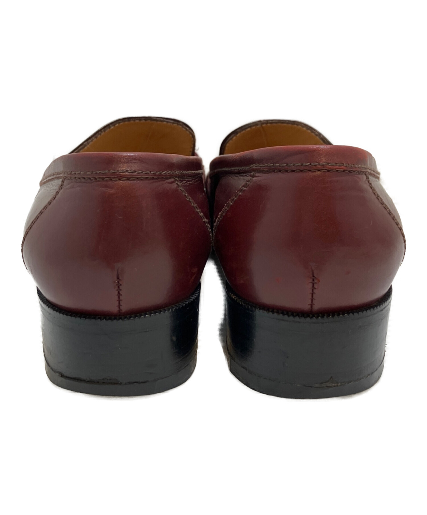 HERMES スエード ローファー レッド 42 1/2 中古・古着通販】HERMES (エルメス) ケリーローファー レッド サイズ