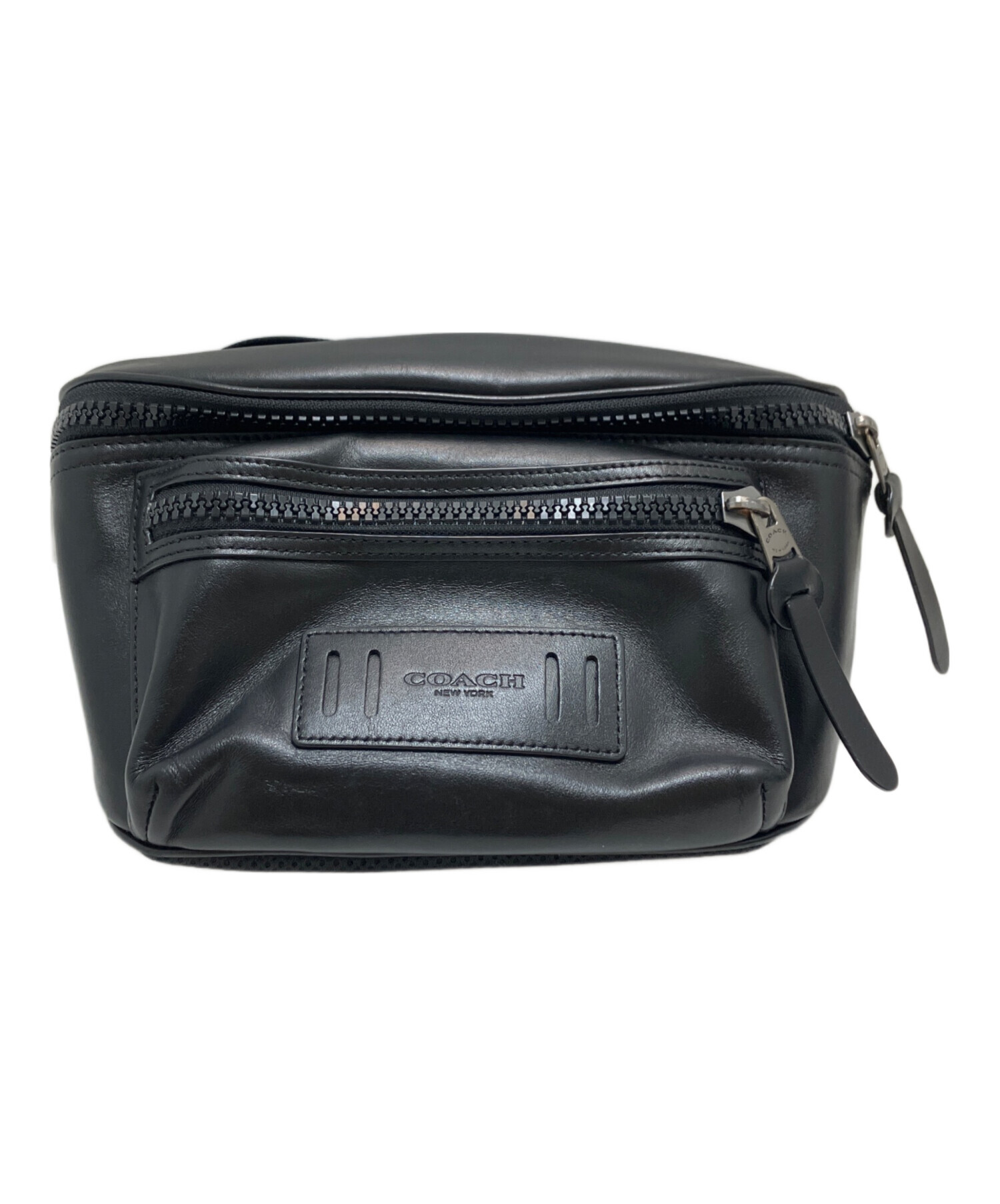 コーチ　ウエストポーチ 中古・古着通販】COACH (コーチ) ウエストポーチ ブラック サイズ:表記