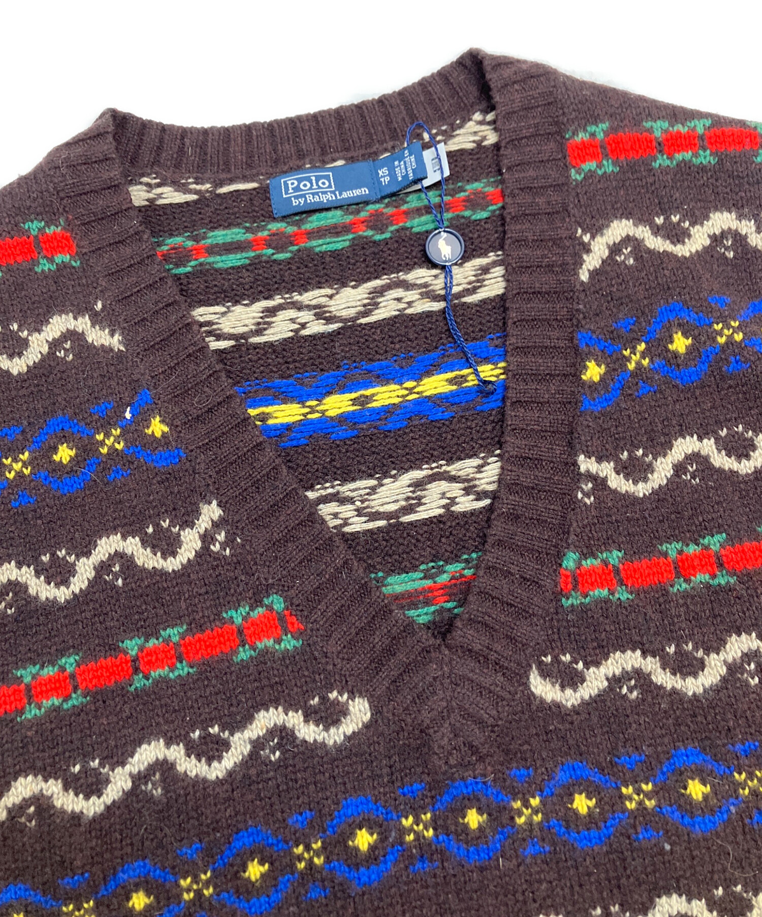 Polo by ralph lauren filling vest ラルフ　古着 中古・古着通販】POLO RALPH LAUREN (ポロ・ラルフローレン) ニット