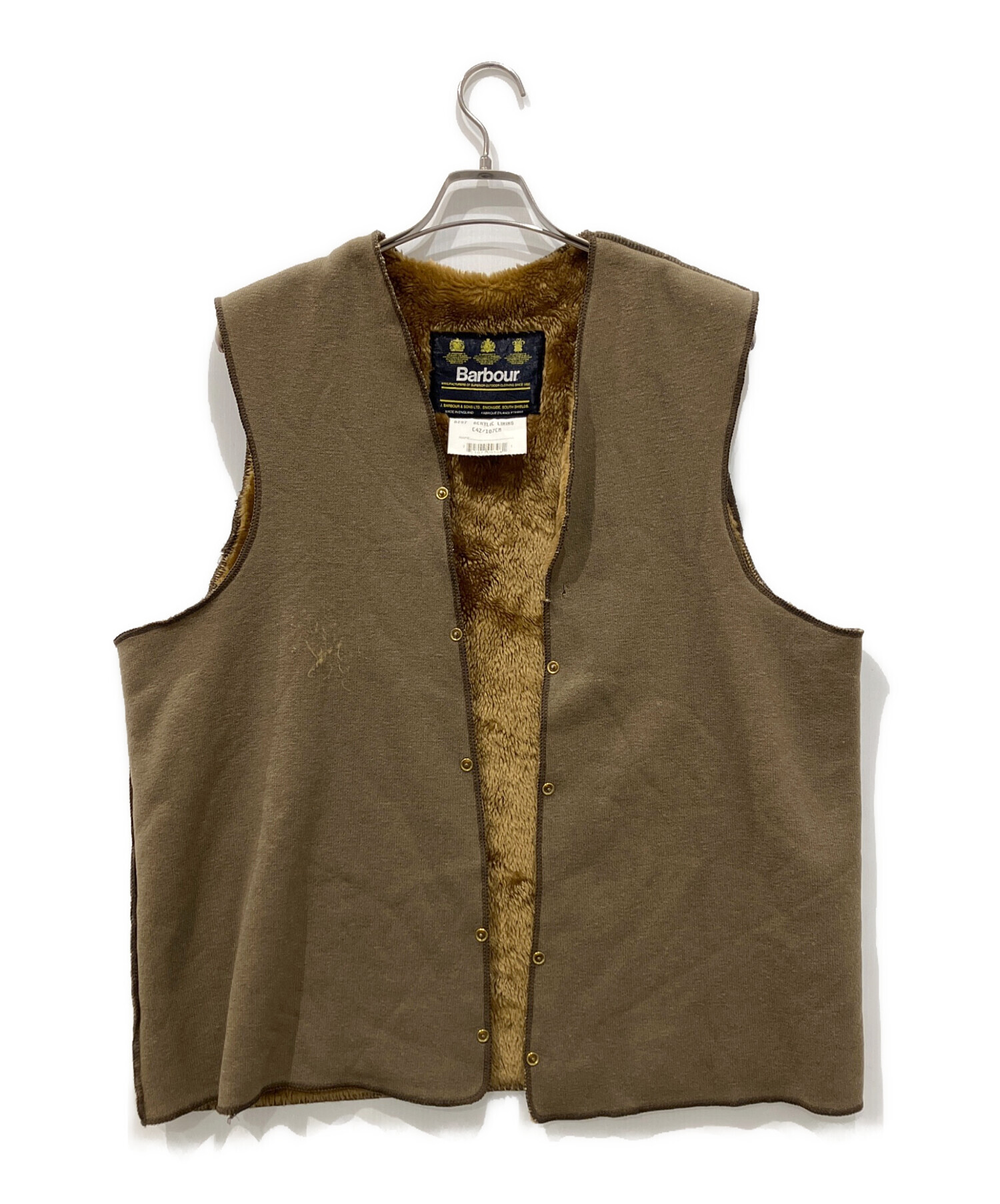中古・古着通販】Barbour (バブアー) ライナーベスト ブラウン サイズ