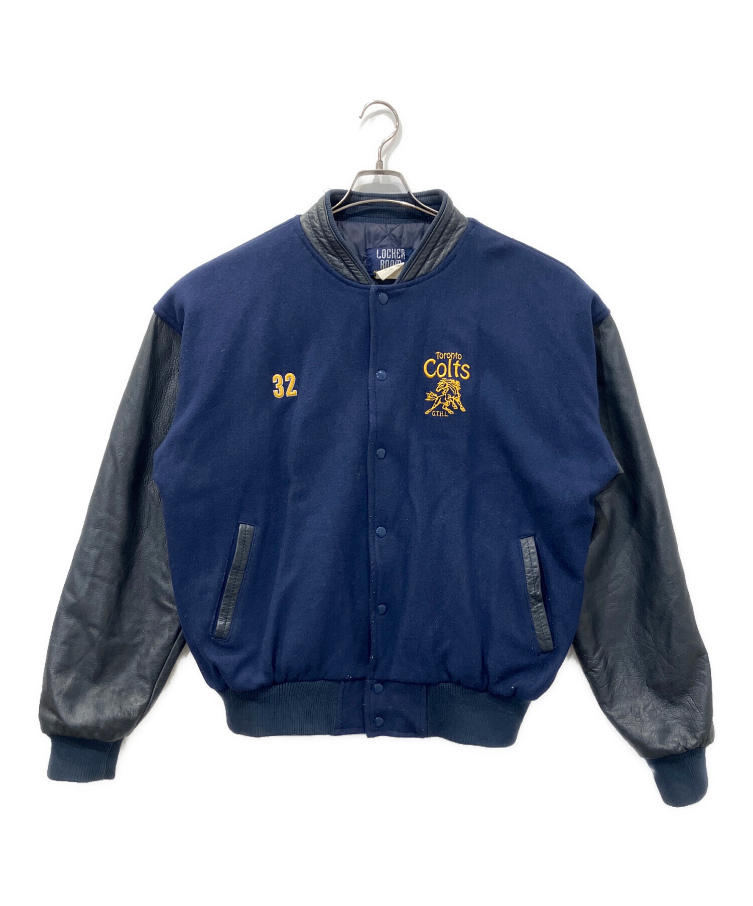 中古・古着通販】LOCKER ROOM (ロッカールーム) 袖レザースタジャン
