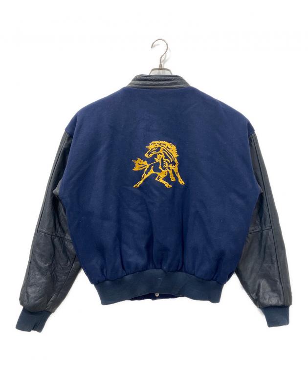 中古・古着通販】LOCKER ROOM (ロッカールーム) 袖レザースタジャン