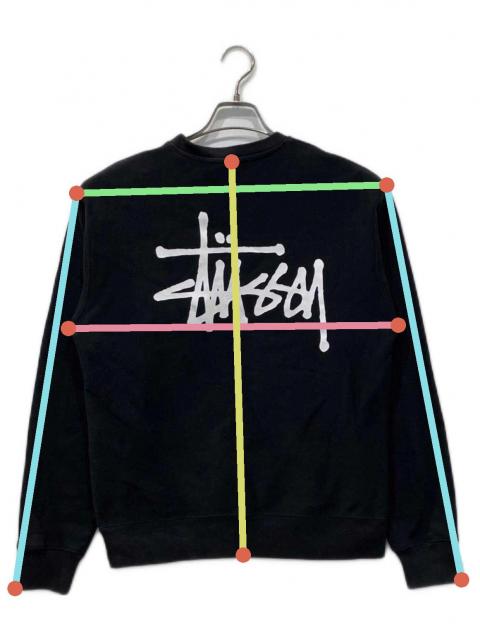 中古・古着通販】stussy (ステューシー) スウェット ブラック サイズ:S