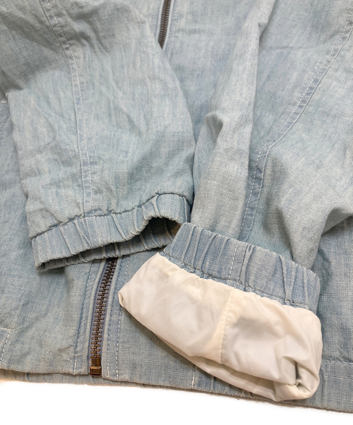 Polo Ralph Lauren シャンブレー ジップアップ ブルゾン 中古・古着 
