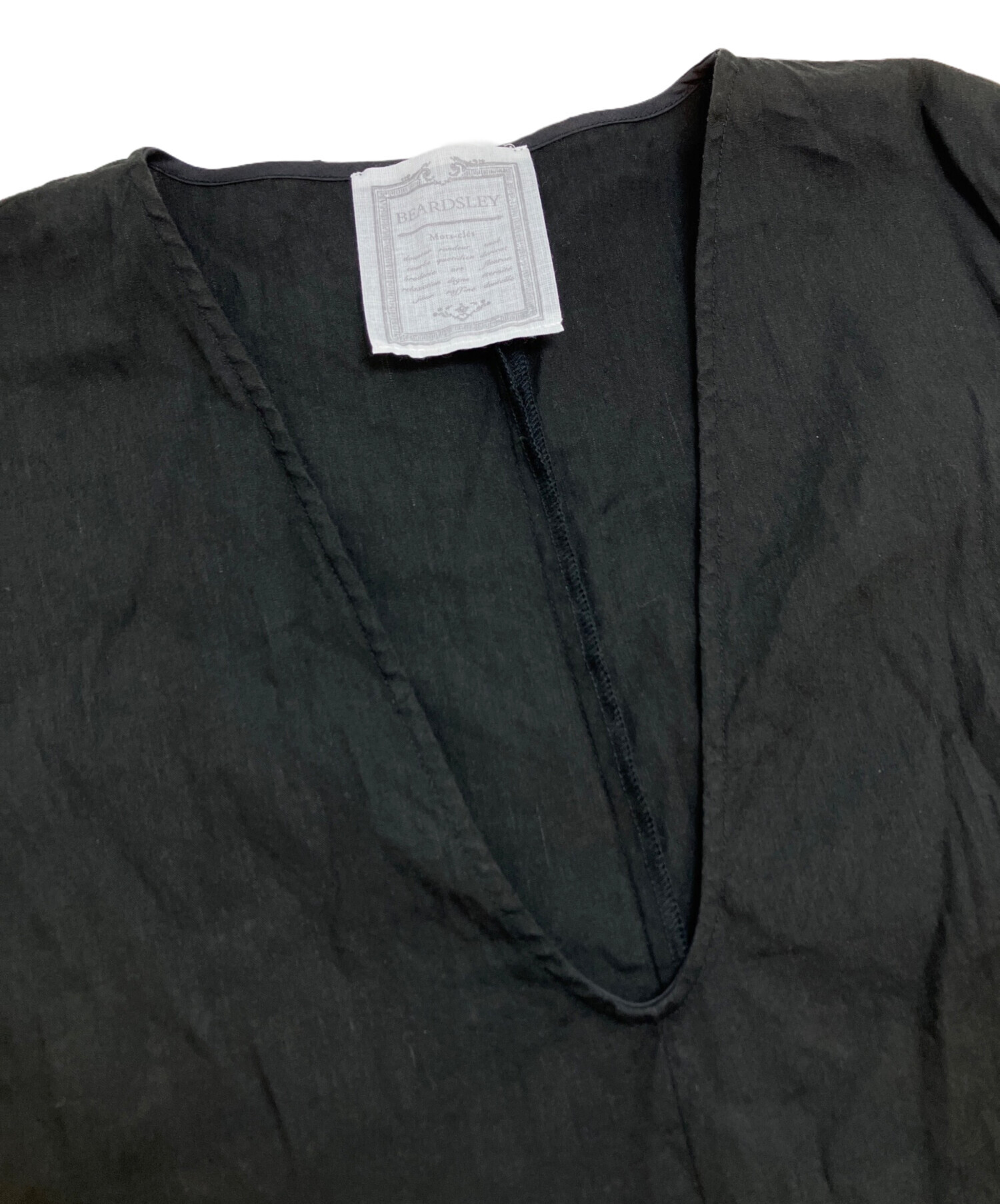 中古・古着通販】BEARDSLEY (ビアズリー) リネン混Uネックフレアベスト