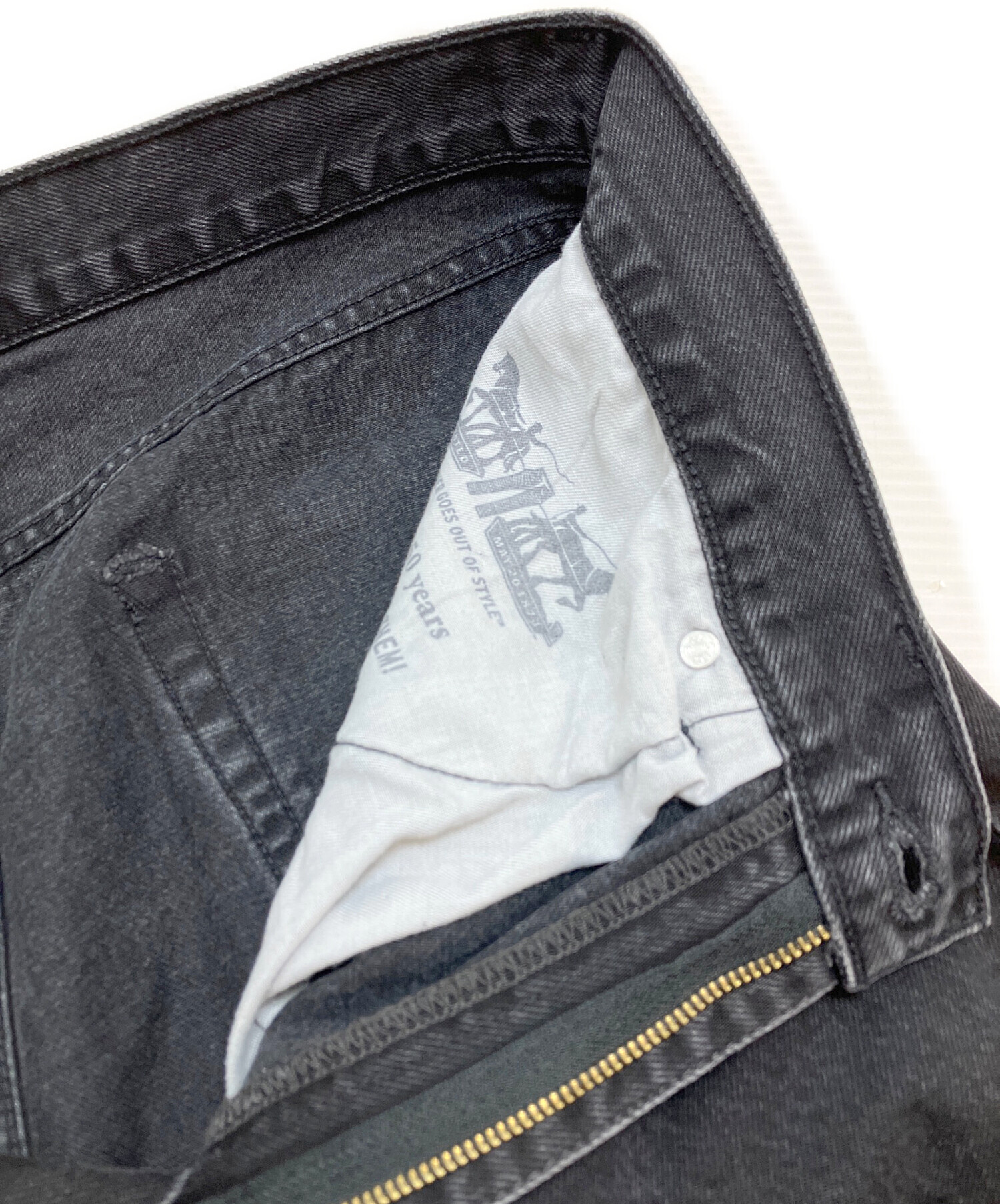 中古・古着通販】LEVI'S (リーバイス) 565デニムパンツ ブラック