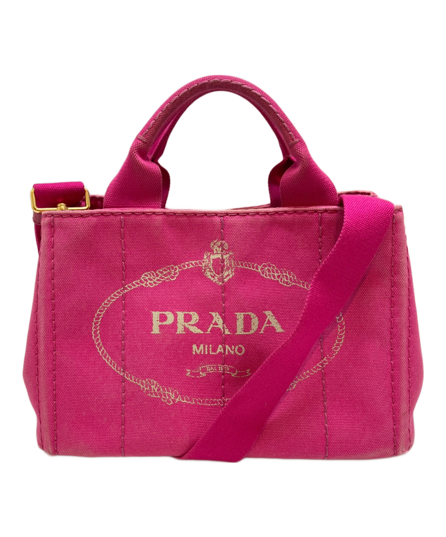 中古・古着通販】PRADA (プラダ) トートバッグS ピンク サイズ:表記