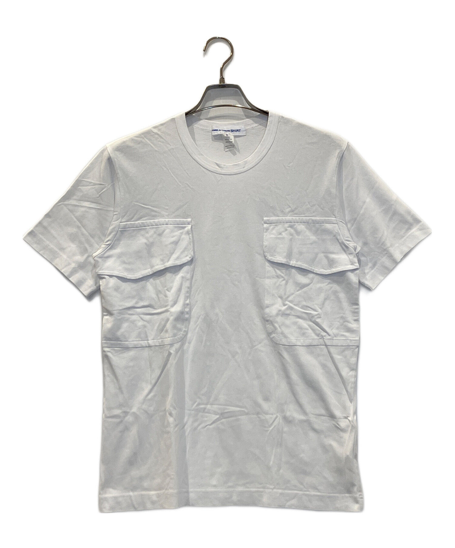 COMME des GARCONS SHIRT カジュアルシャツ M 白 【古着】【中古】【送料無料】 中古・古着通販】COMME des GARCONS SHIRT (コムデギャルソンシャツ