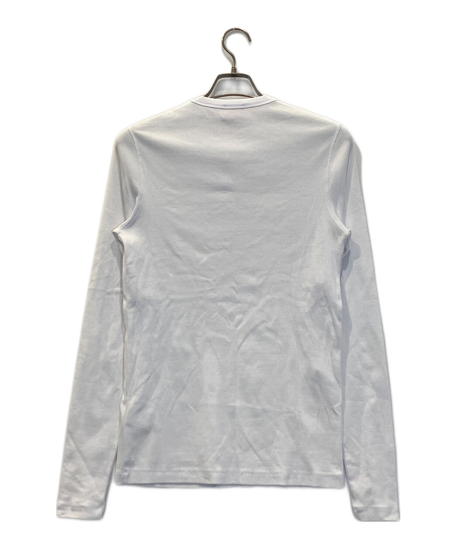 中古・古着通販】DIESEL (ディーゼル) リブ長袖Tシャツ ホワイト