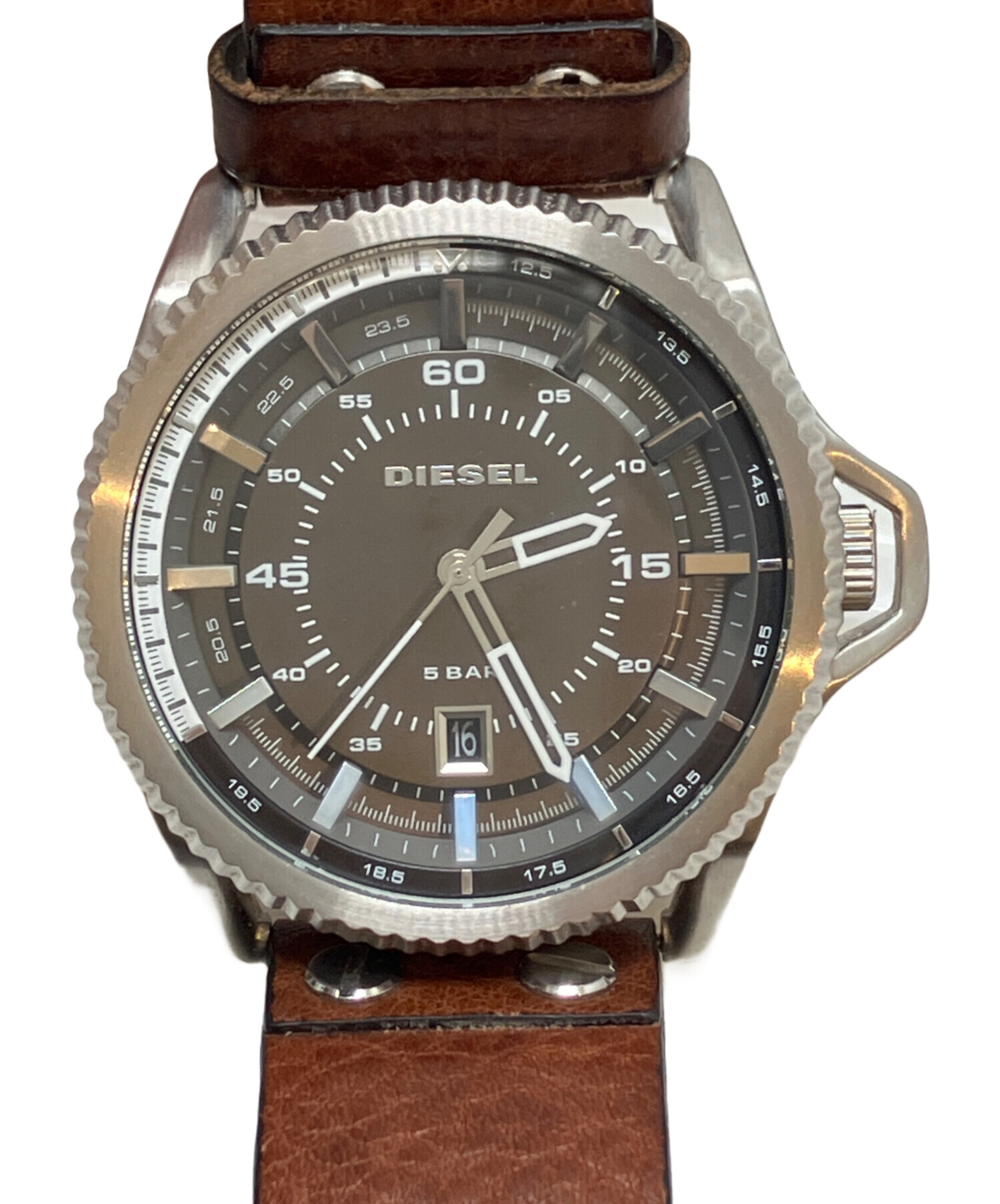 中古・古着通販】DIESEL (ディーゼル) 腕時計 ブラウン サイズ:表記