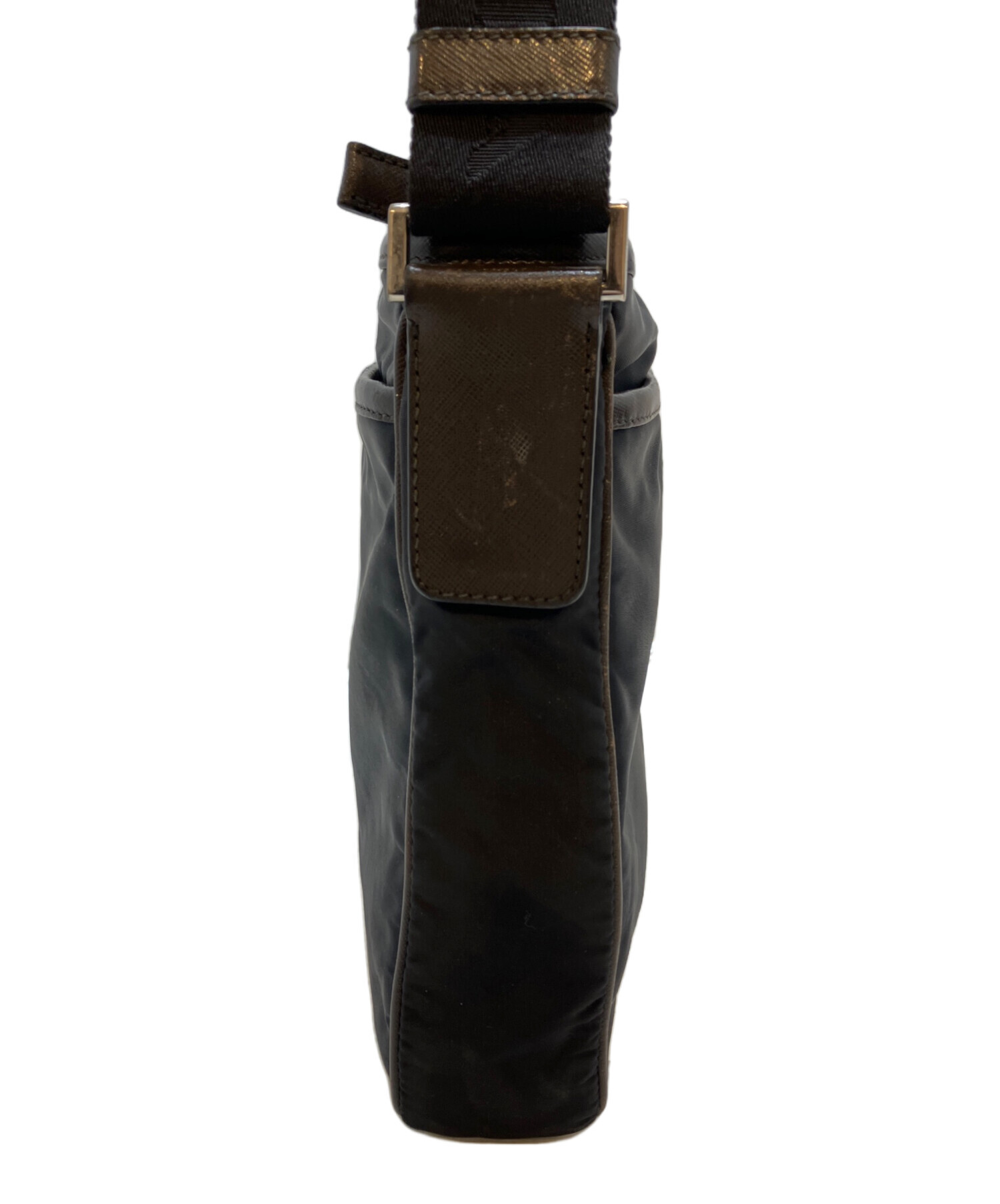 中古・古着通販】PRADA (プラダ) ナイロンショルダーバッグ ブラック
