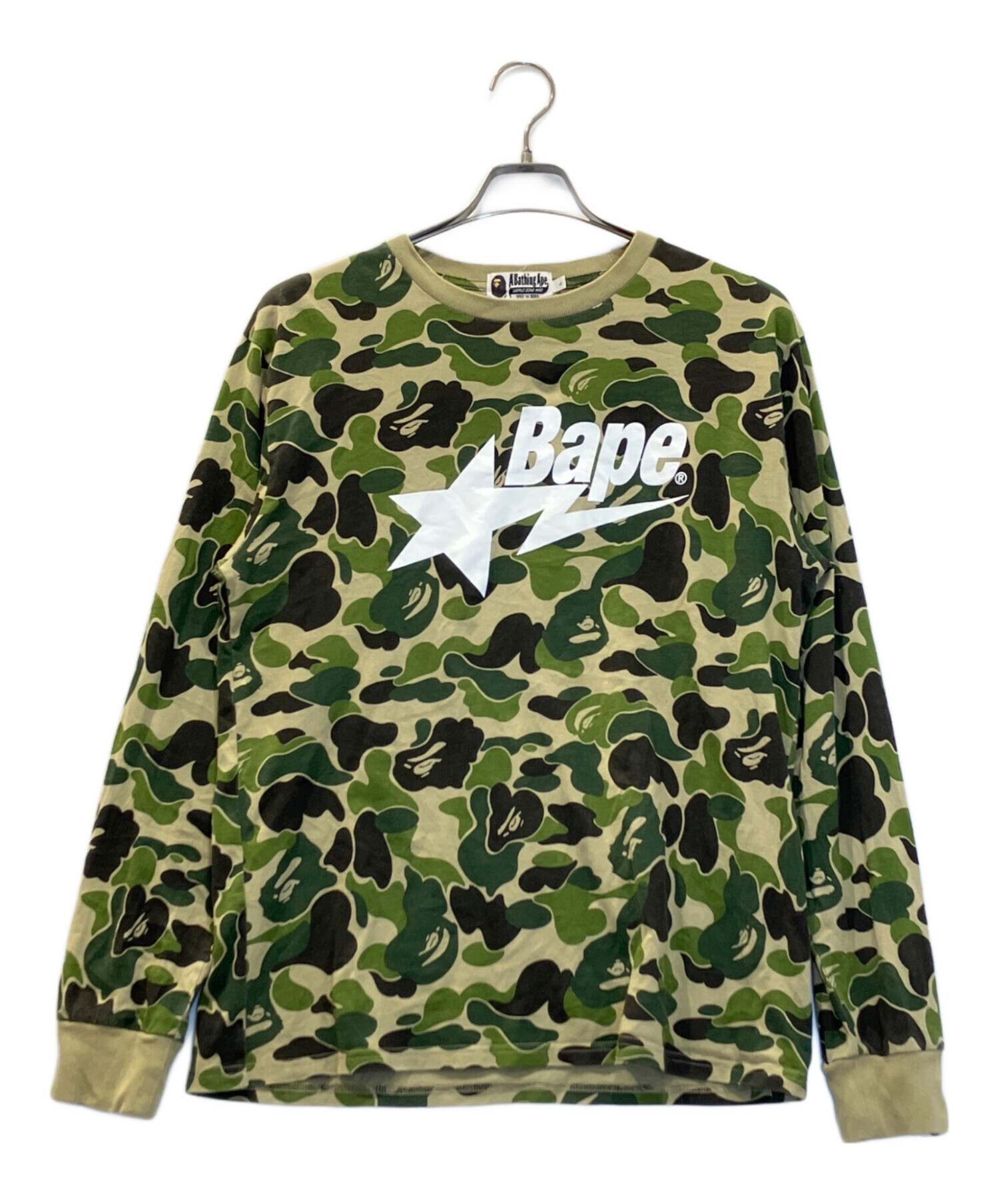 【激レア】A BATHING APE ベイプ　ミリタリーシャツ　完売モデル　刺繍 中古・古着通販】A BATHING APE (アベイシングエイプ) ABC CAMO BAPE