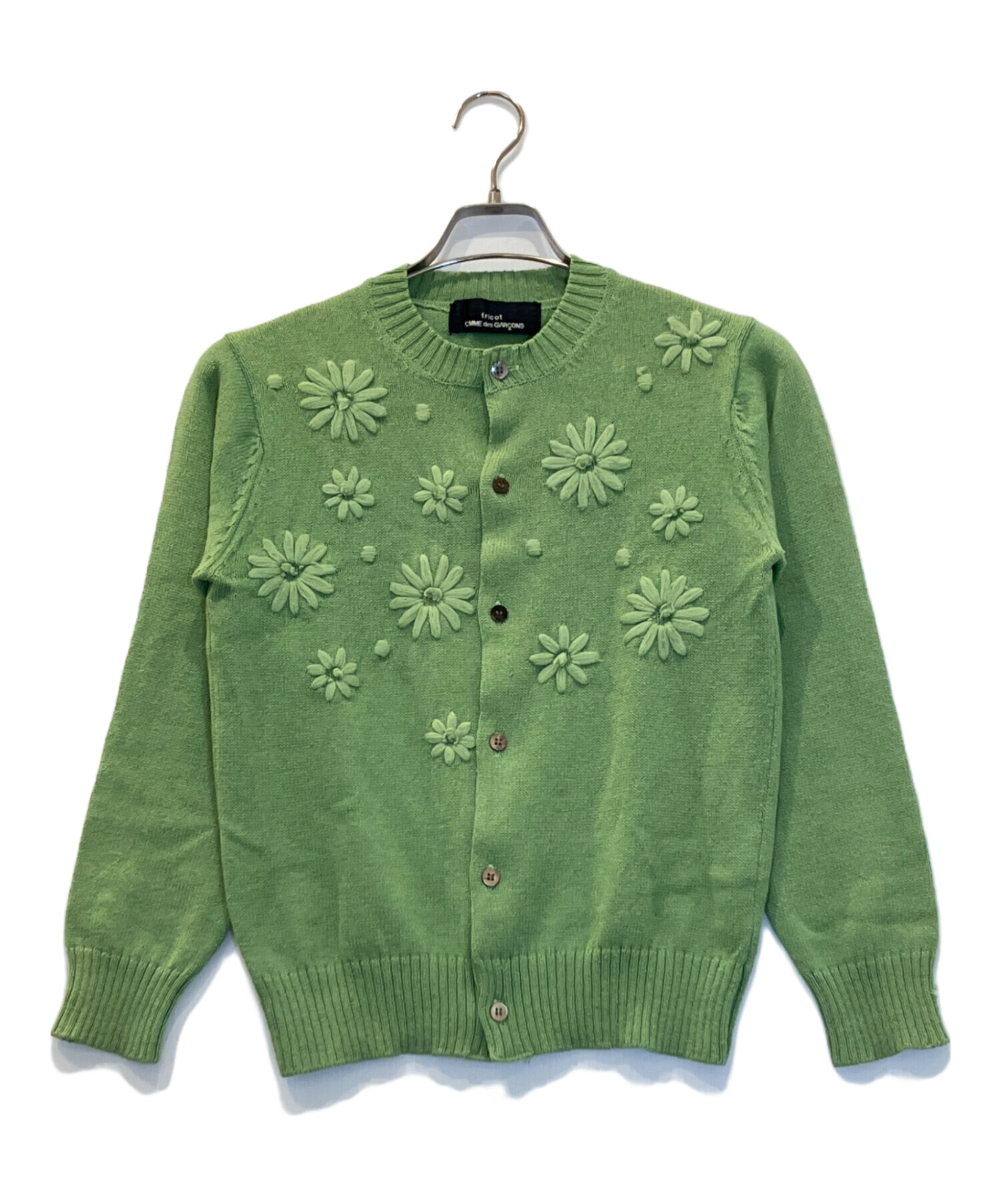 tricot COMME des GARCONS 刺繍 レース カーディガン 中古・古着通販
