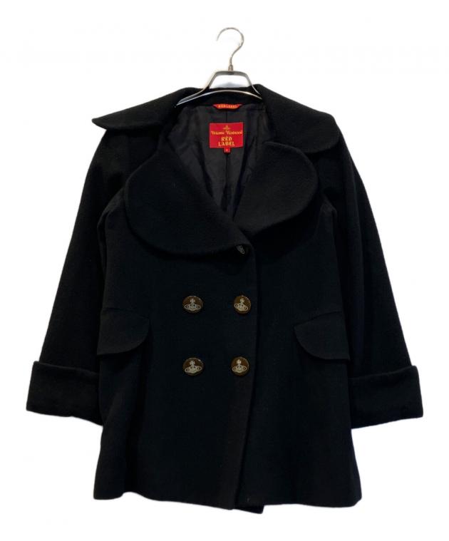 Vivienne Westwood黒ピーコート 大きな襟付き Vivienne Westwood黒ピーコート 大きな襟付き 中古・古着通販