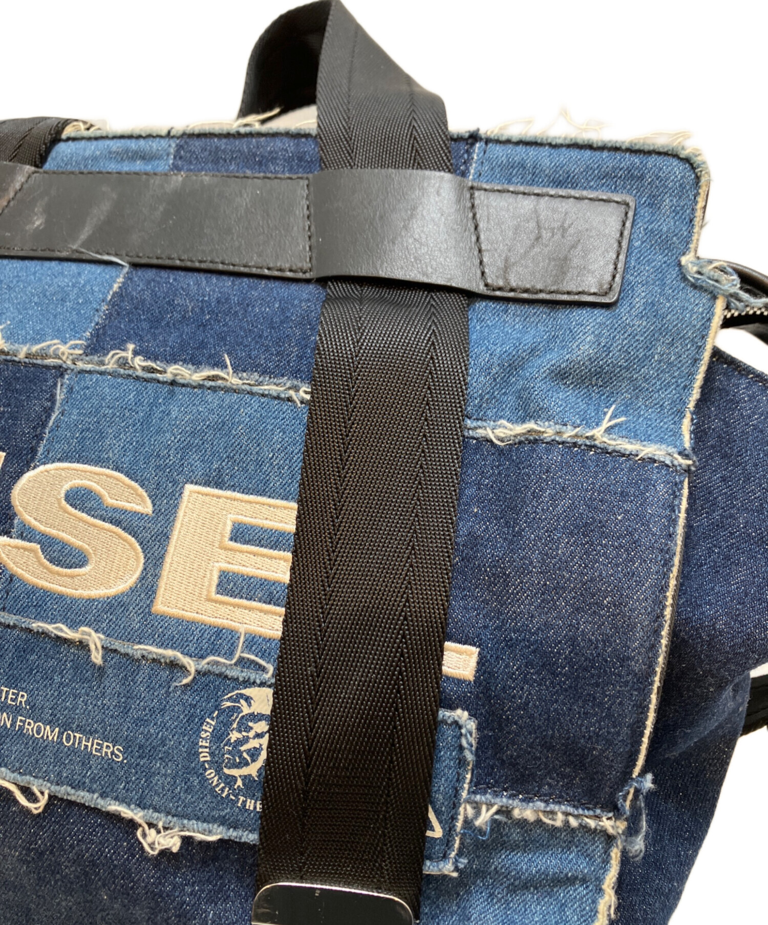 中古・古着通販】DIESEL (ディーゼル) デニムパッチワーク2WAYトート