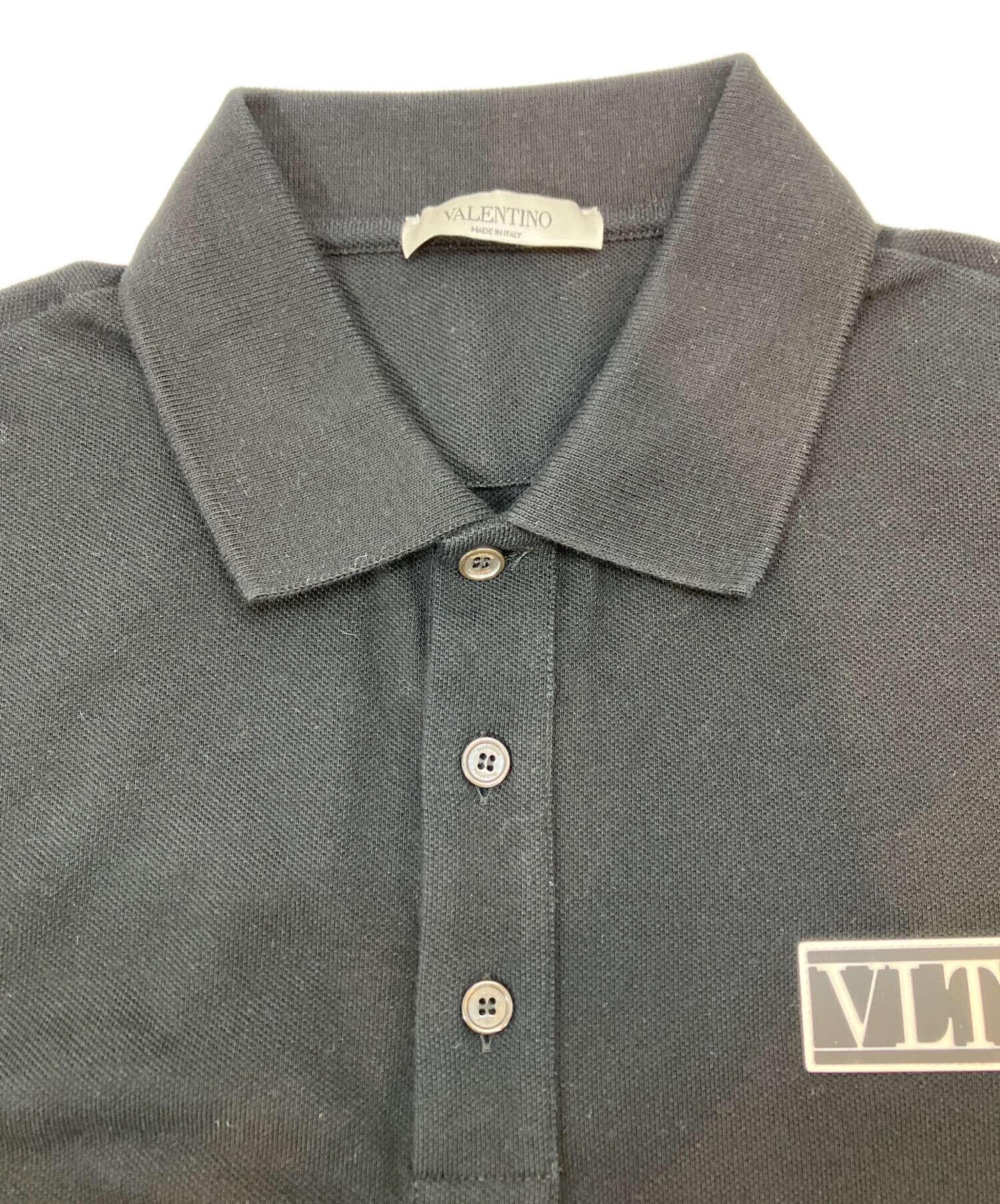 valentino 19ss ポロシャツ 中古・古着通販】VALENTINO (ヴァレンティノ) ロゴポロシャツ ブラック