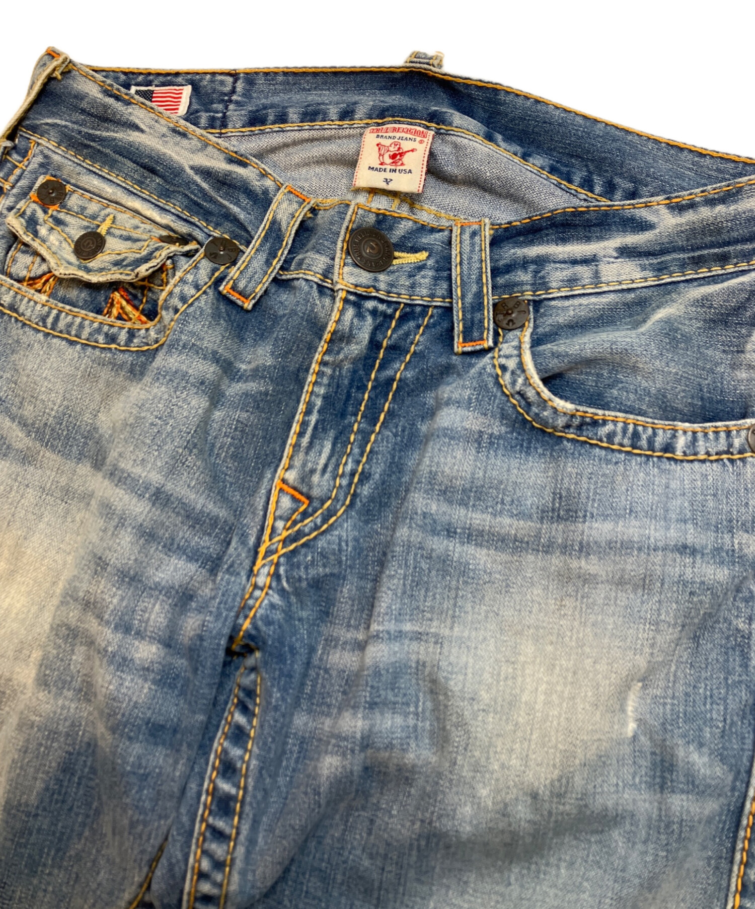 中古・古着通販】TRUE RELIGION (トゥルー レリジョン) レインボー刺繍 