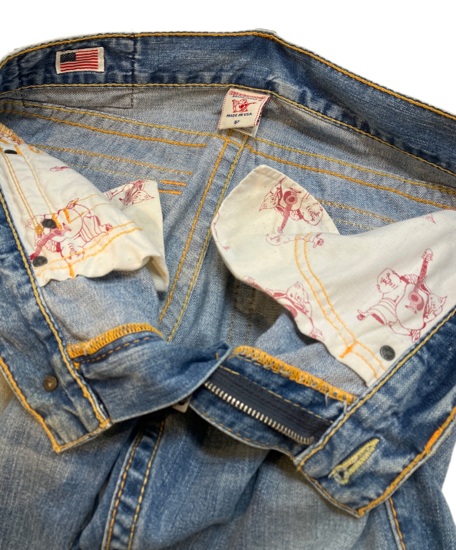 中古・古着通販】TRUE RELIGION (トゥルー レリジョン) レインボー刺繍 