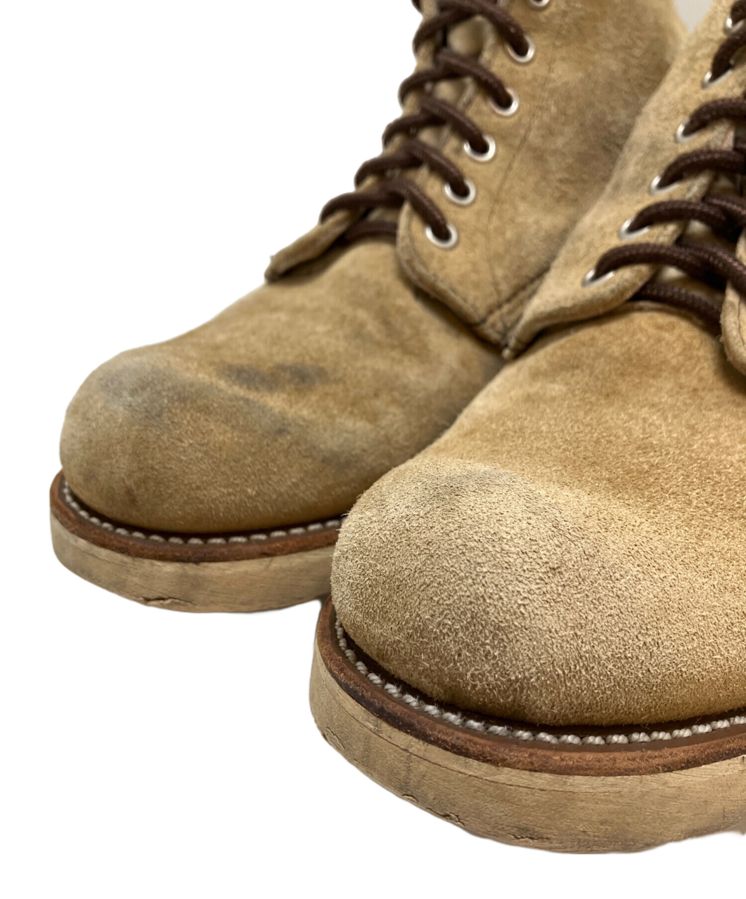Red Wing ベージュ スエード ワークブーツ ドックタグ付き　27cm 中古・古着通販】RED WING (レッドウィング) スウェードブーツ