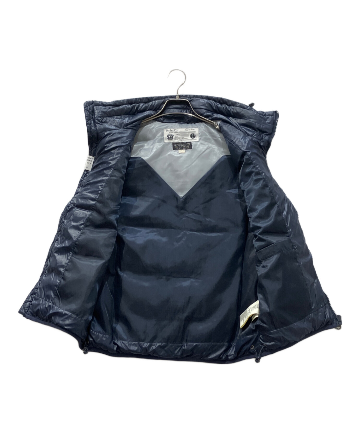 中古・古着通販】DIESEL (ディーゼル) ダウンベスト ネイビー サイズ