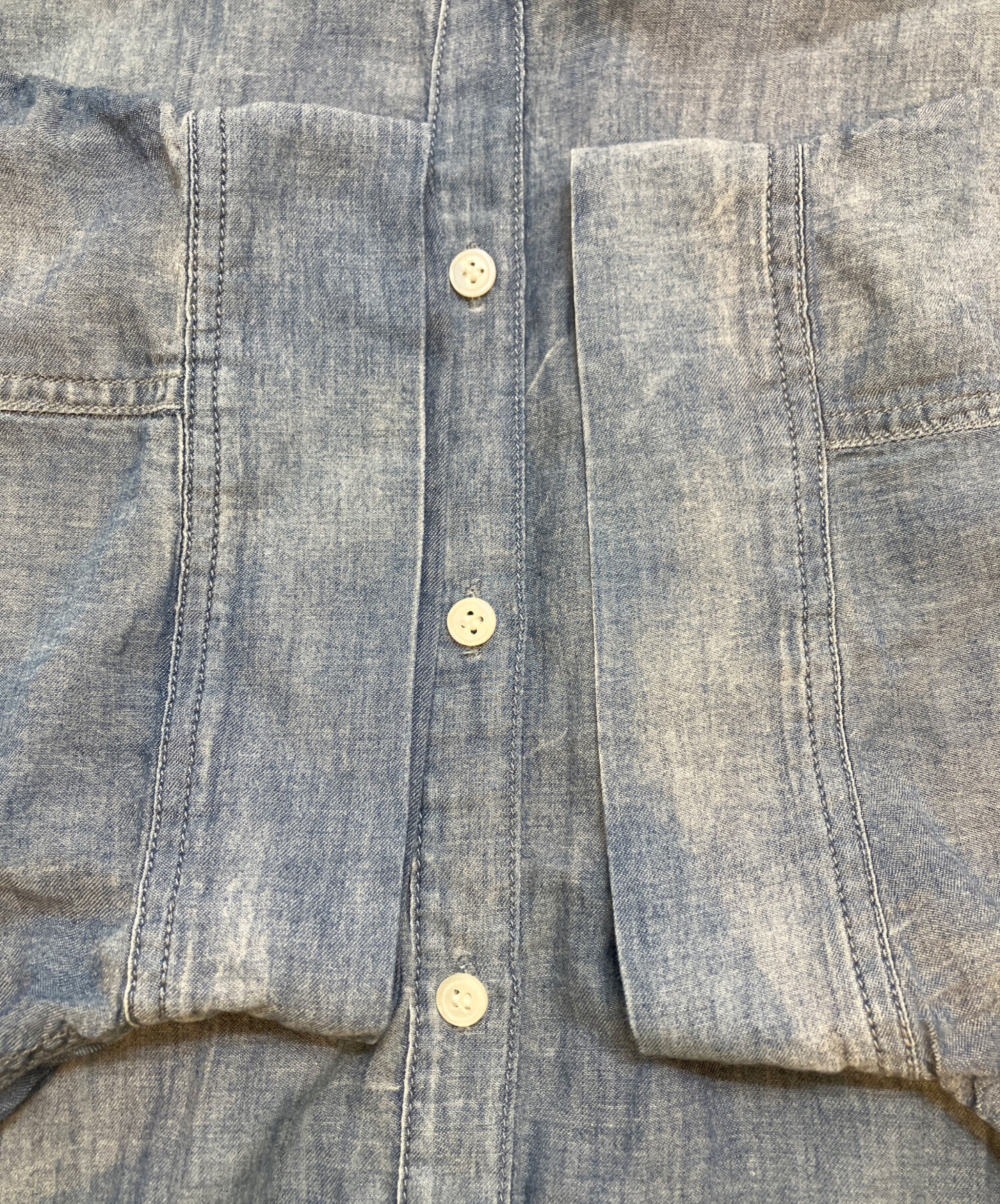 中古・古着通販】BEARDSLEY (ビアズリー) シフォンデニムポンチョ