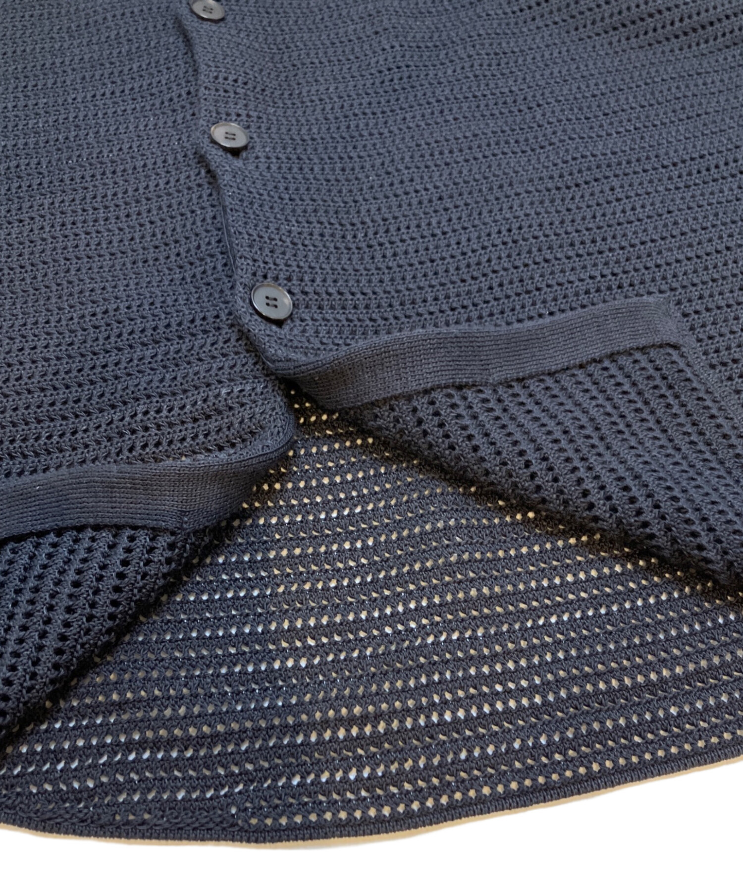 AURALEE オーラリー 半袖ニット サイズ１ 中古・古着通販】AURALEE (オーラリー) COTTON MESH KNIT HALF SLEEVED