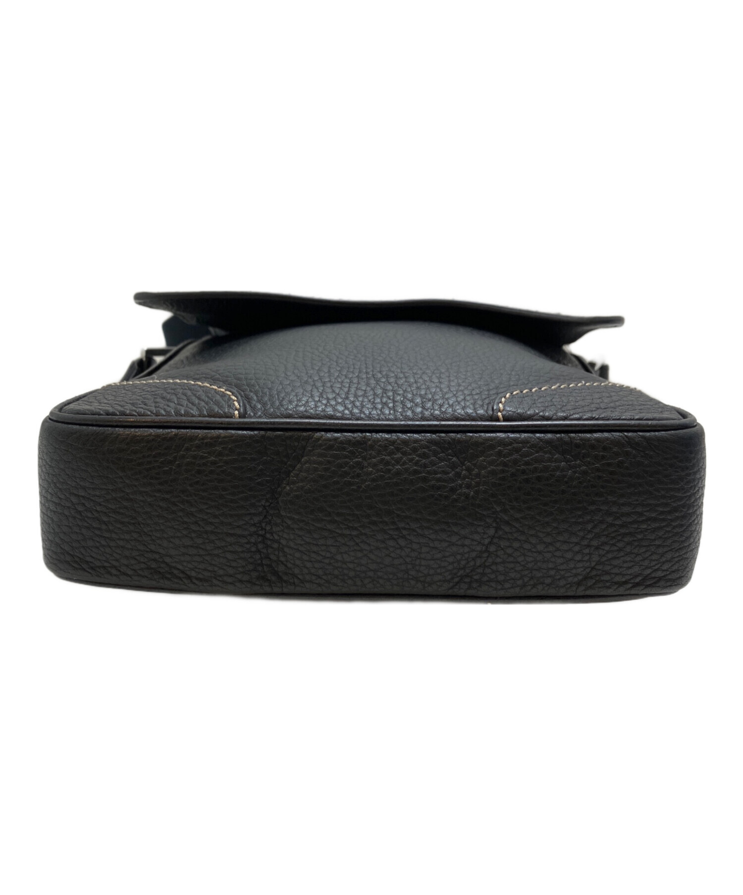 中古・古着通販】dunhill (ダンヒル) レザーフラップショルダーバッグ