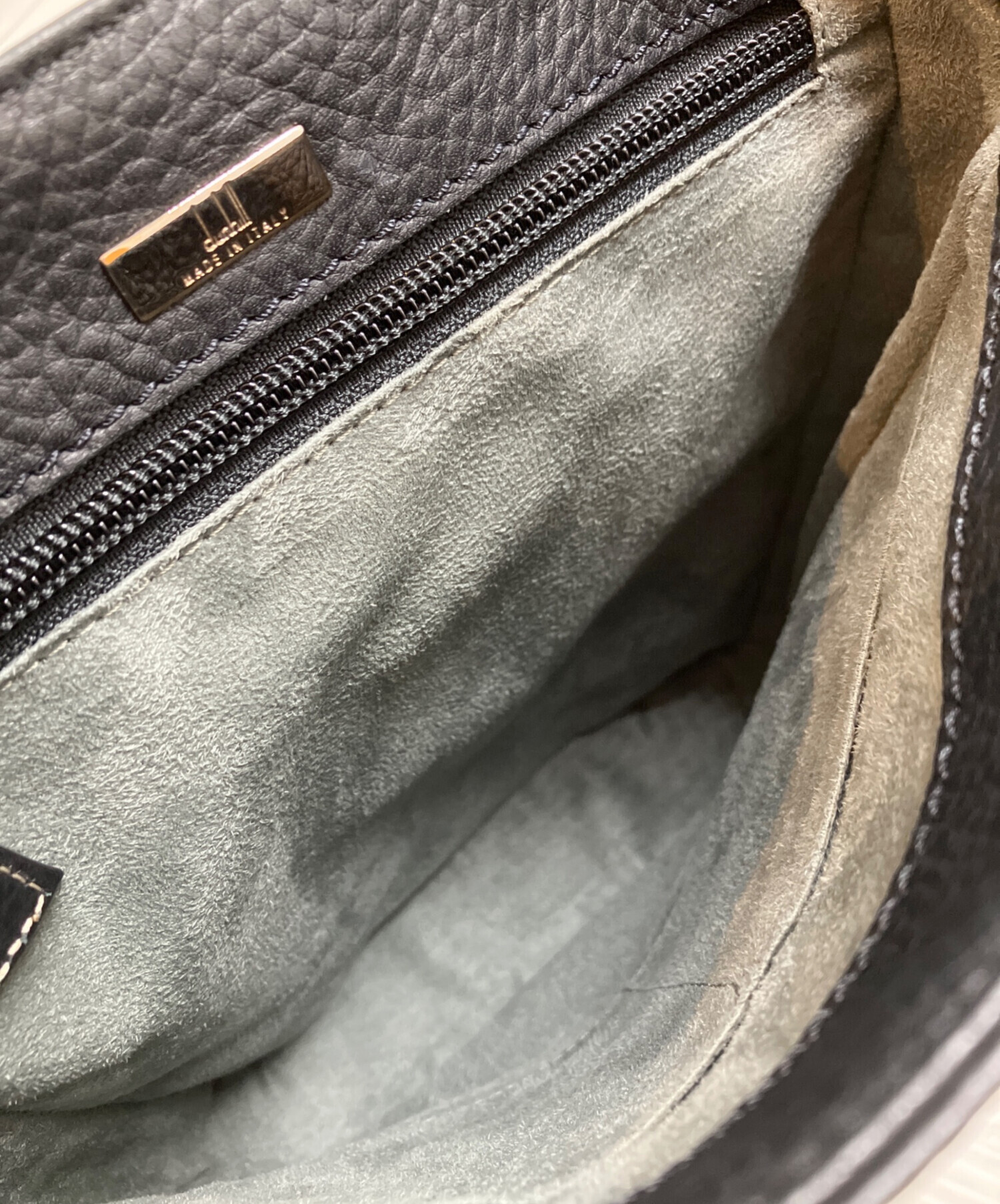 中古・古着通販】dunhill (ダンヒル) レザーフラップショルダーバッグ