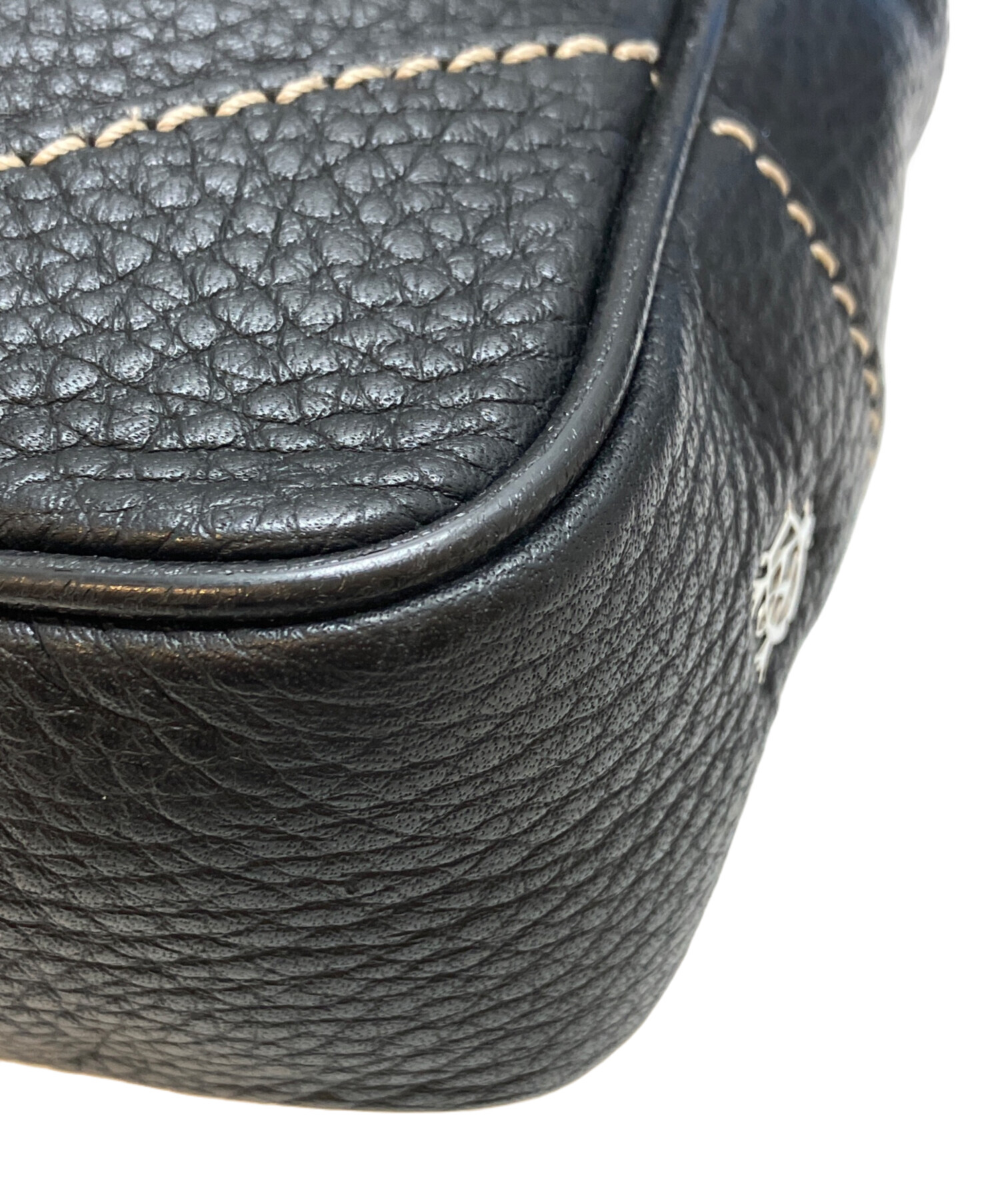 中古・古着通販】dunhill (ダンヒル) レザーフラップショルダーバッグ