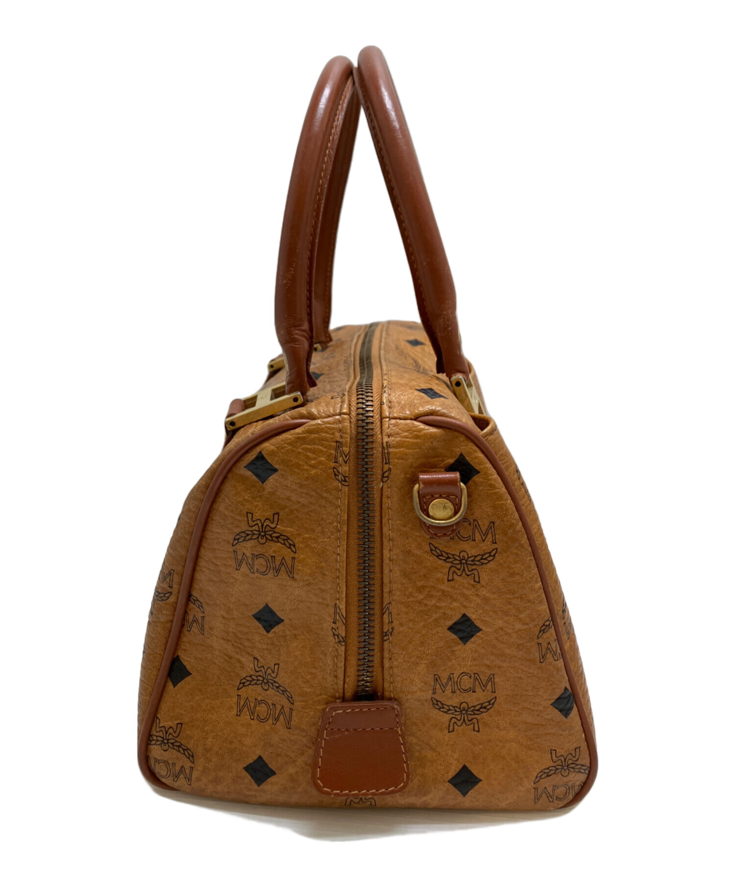 中古・古着通販】MCM (エムシーエム) ミニボストンバッグ ブラウン