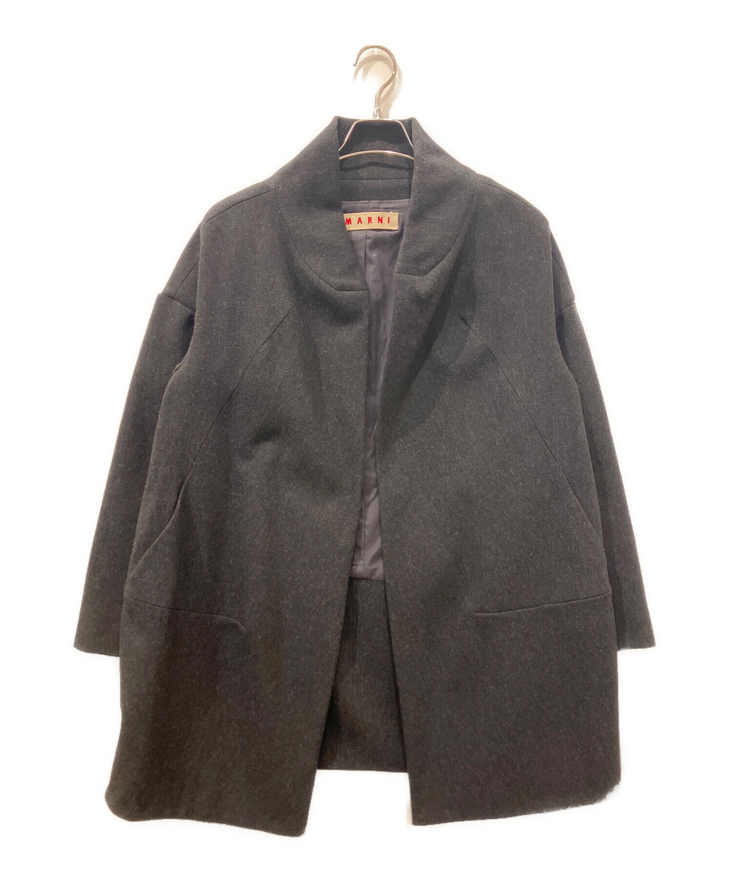 マルニ MARNI コート ダークグレー　サイズ40 中古・古着通販】MARNI (マルニ) コート グレー サイズ:40｜ブランド