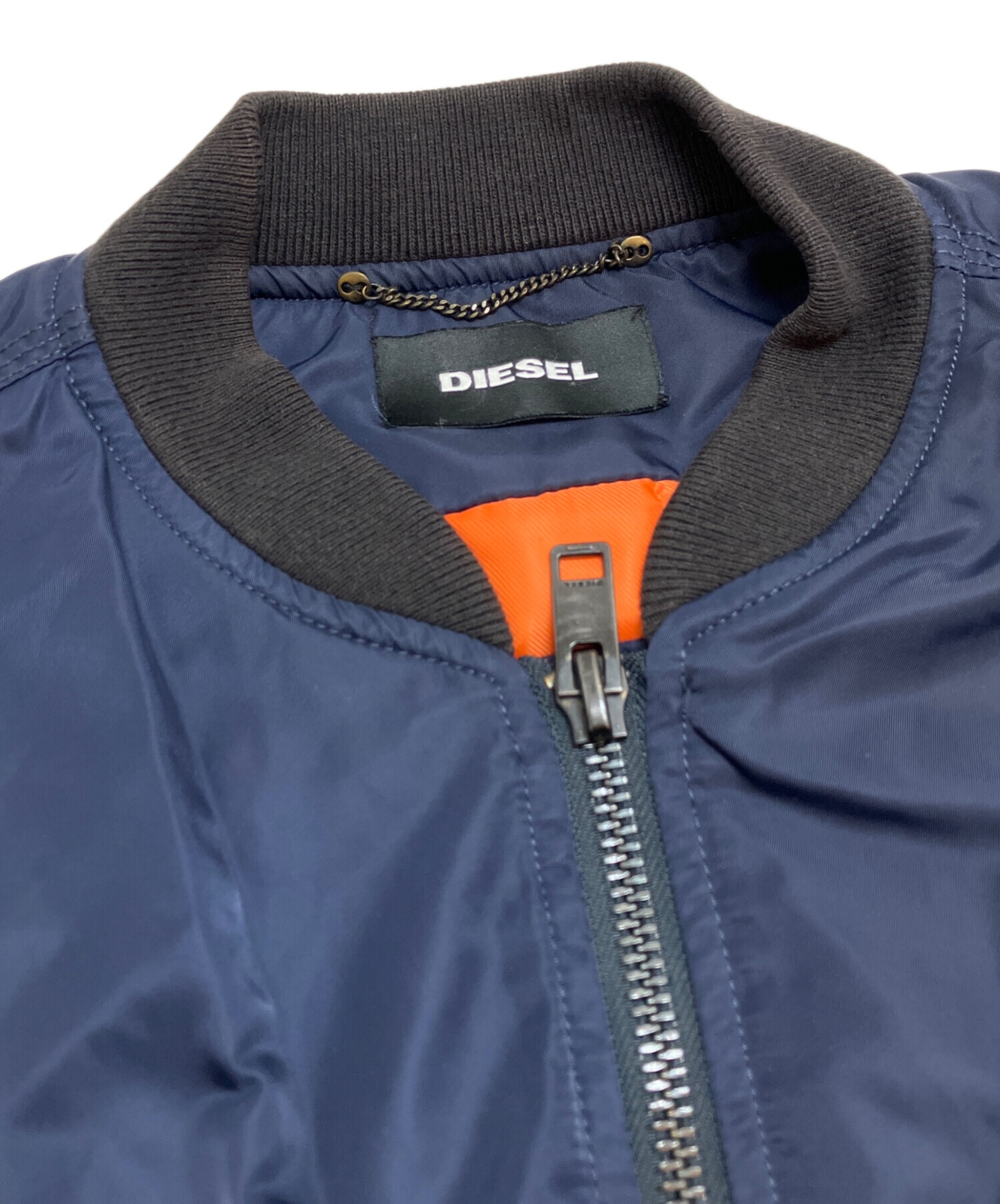 中古・古着通販】DIESEL (ディーゼル) MA-1ジャケット ネイビー サイズ
