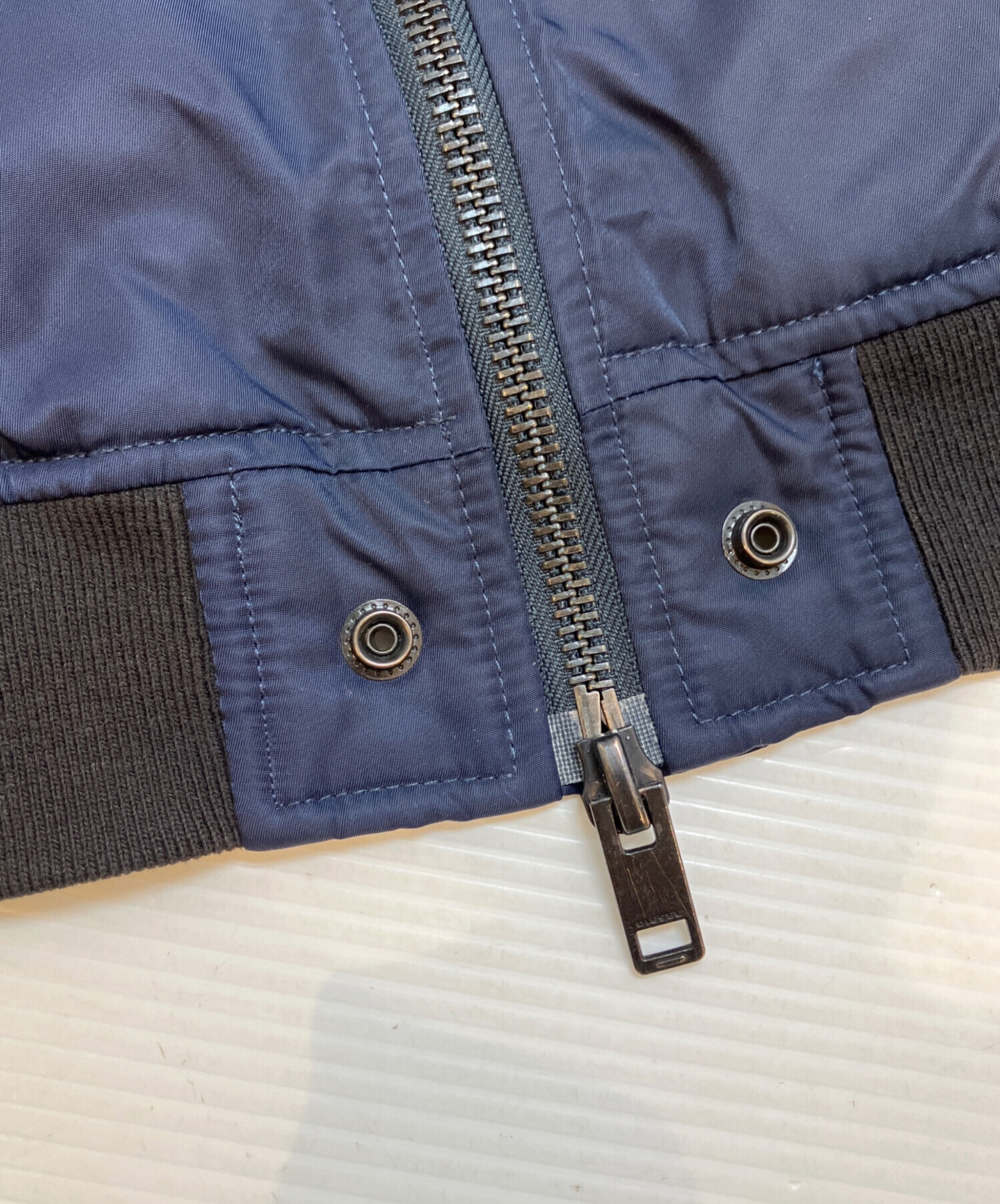 中古・古着通販】DIESEL (ディーゼル) MA-1ジャケット ネイビー サイズ