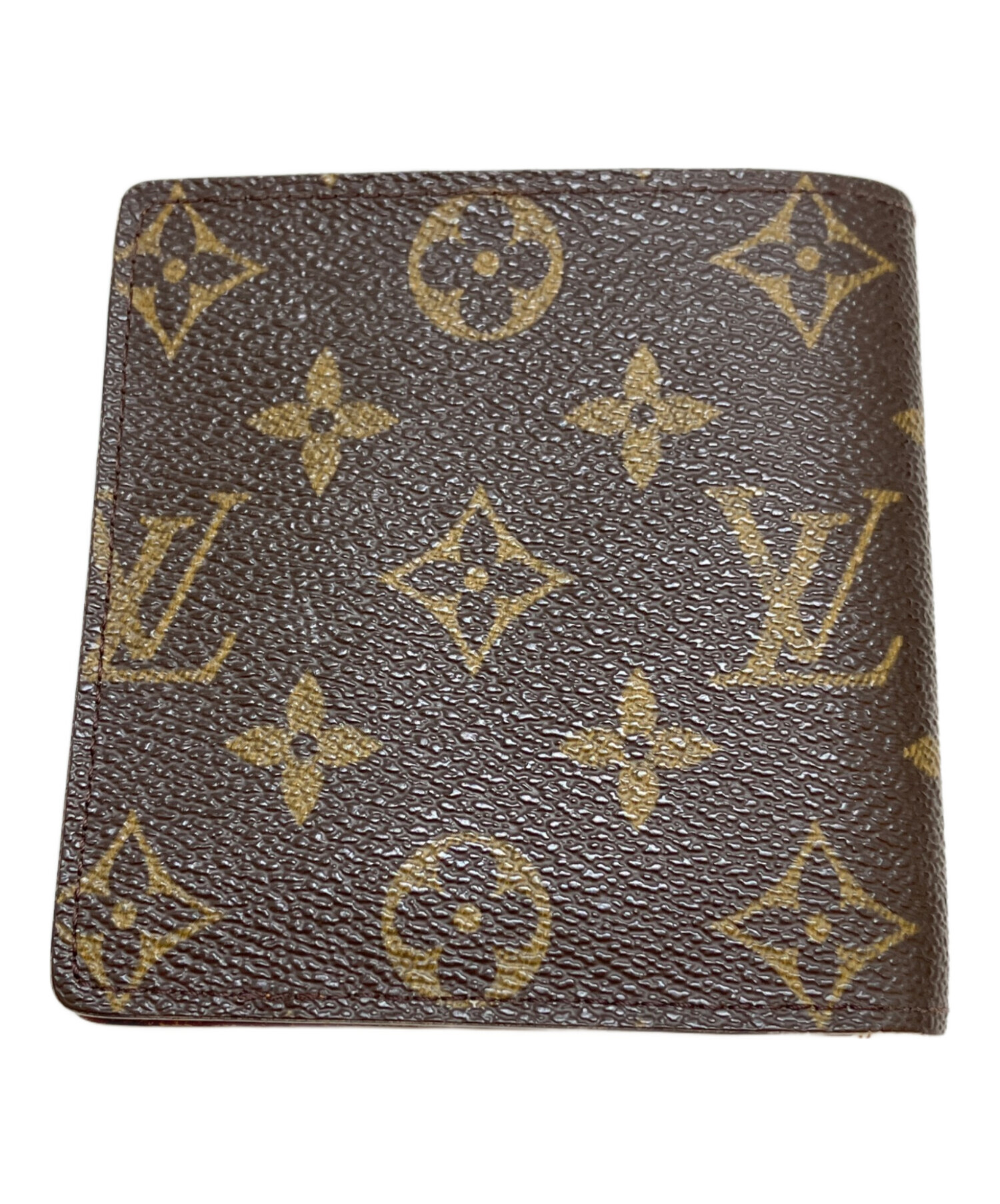 美品 ルイヴィトン モノグラム 二つ折り財布 ック ブラウン 茶色 M61652 中古・古着通販】LOUIS VUITTON (ルイ ヴィトン) 2つ折り財布 ブラウン