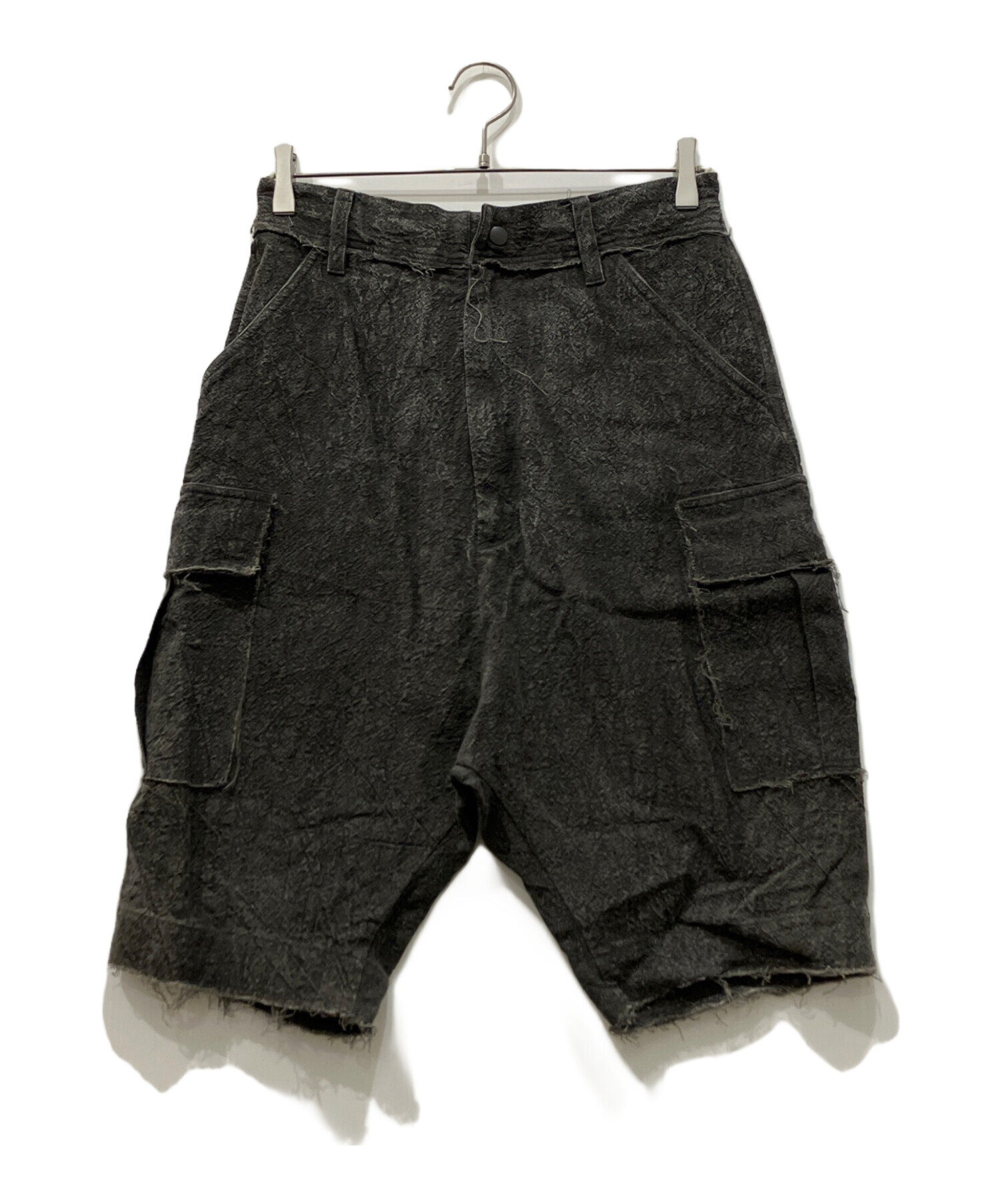 ISAMU KATAYAMA BACKLASH クラック加工 ハーフパンツ 中古・古着通販】ISAMU KATAYAMA BACKLASH (イサムカタヤマ・バック